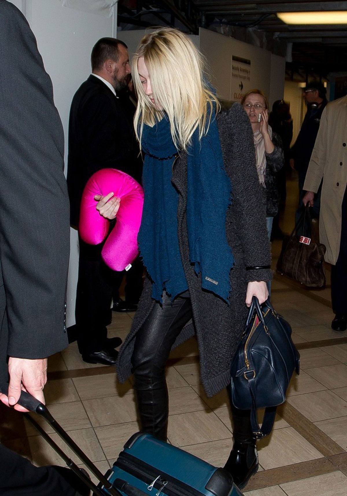 Dakota Fanning at LAX