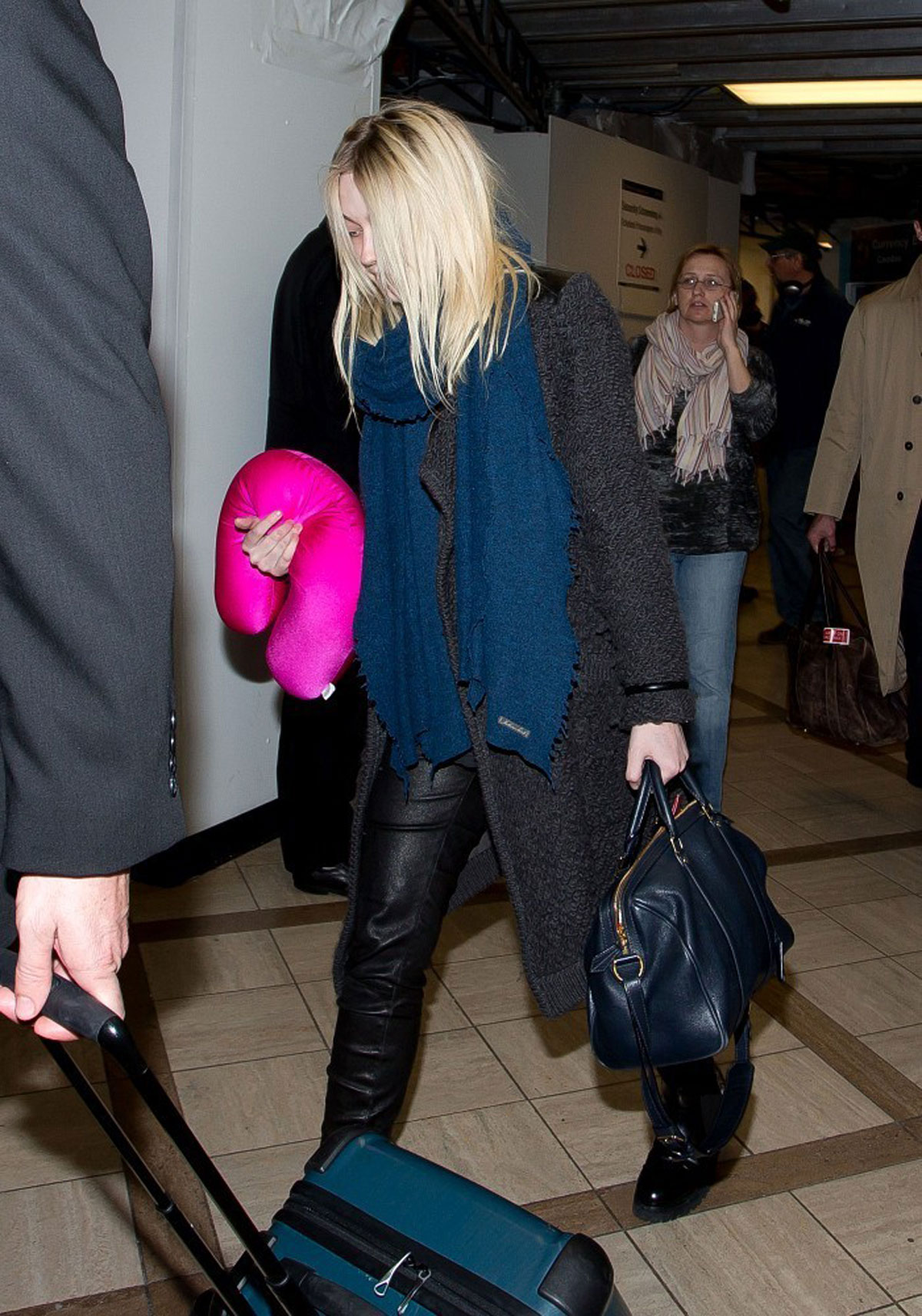 Dakota Fanning at LAX