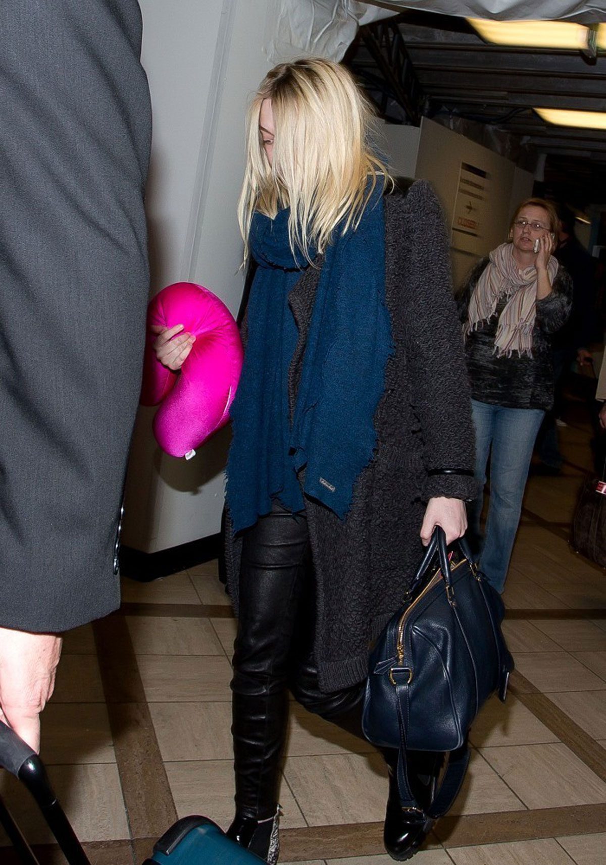 Dakota Fanning at LAX