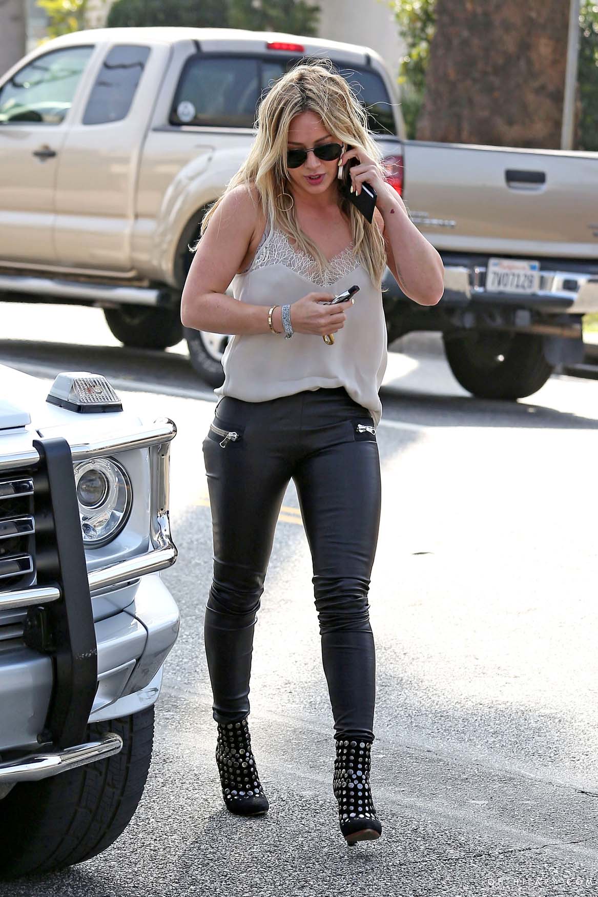 Hilary Duff getting coffee in West Hollywood