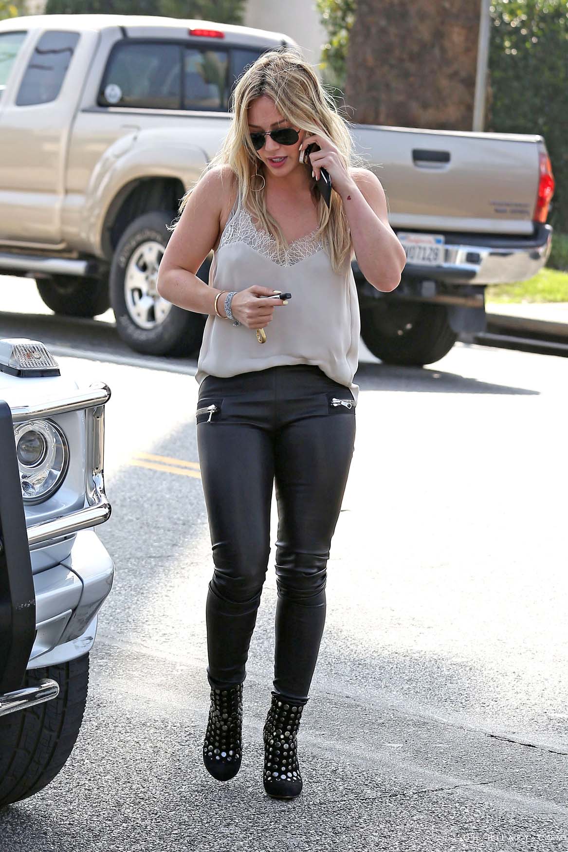 Hilary Duff getting coffee in West Hollywood