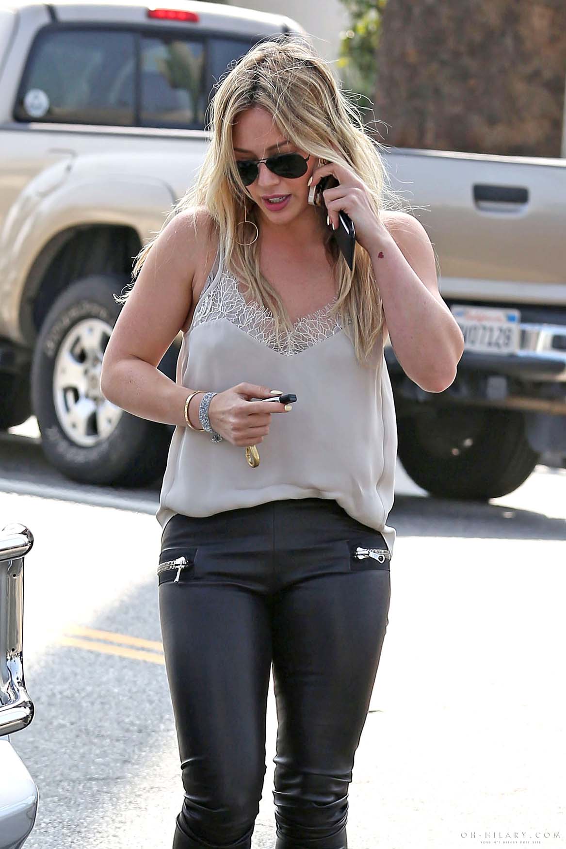 Hilary Duff getting coffee in West Hollywood