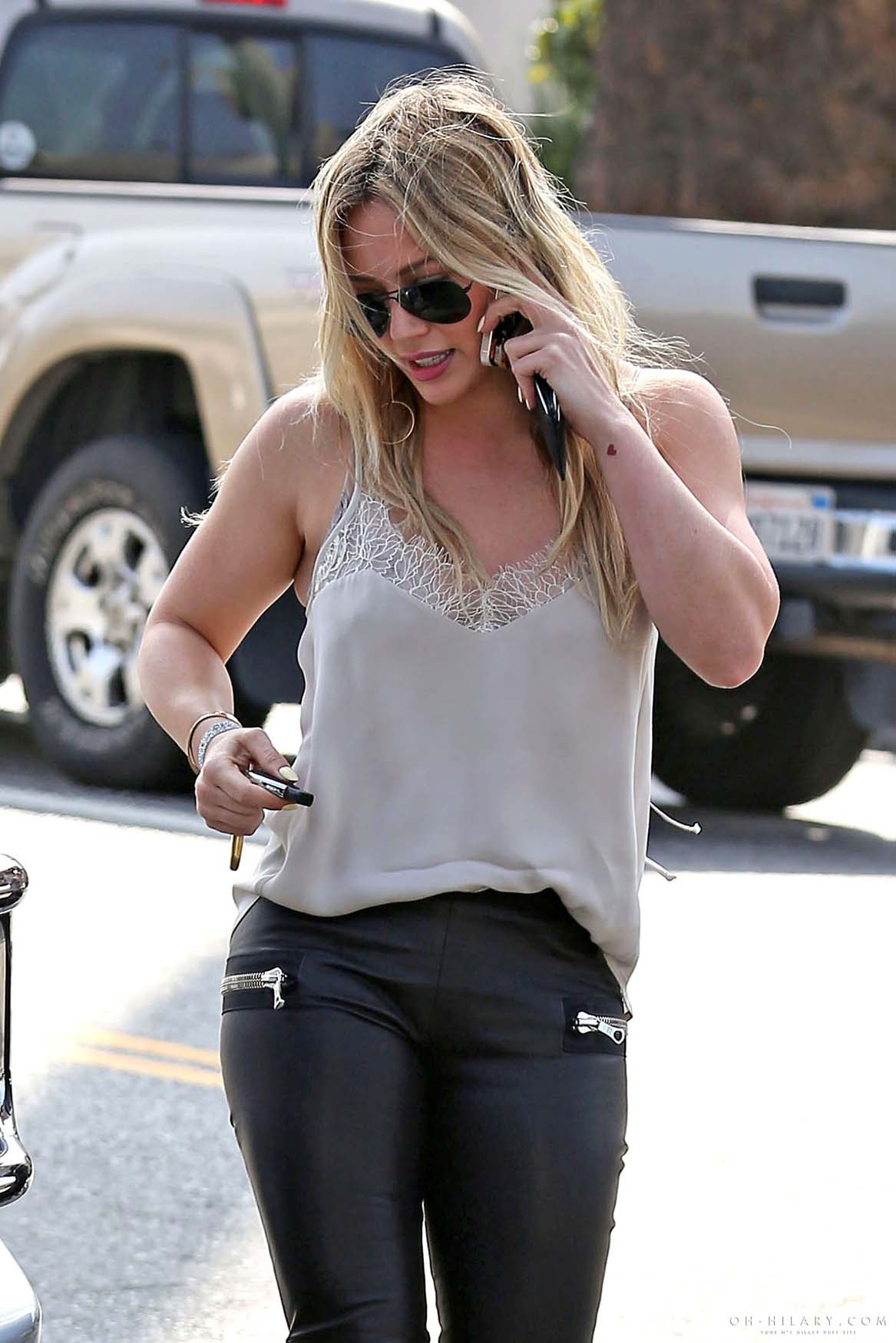 Hilary Duff getting coffee in West Hollywood