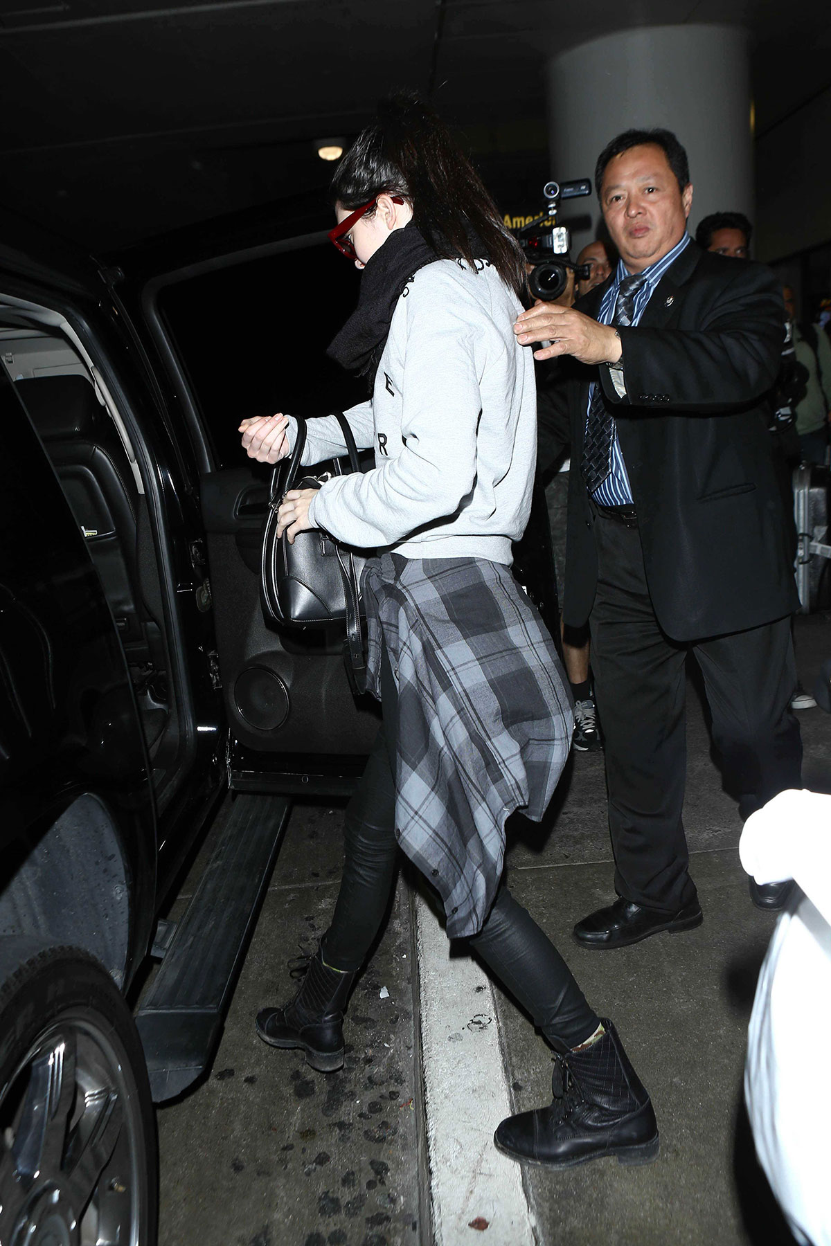 Kendall Jenner arriving at LAX