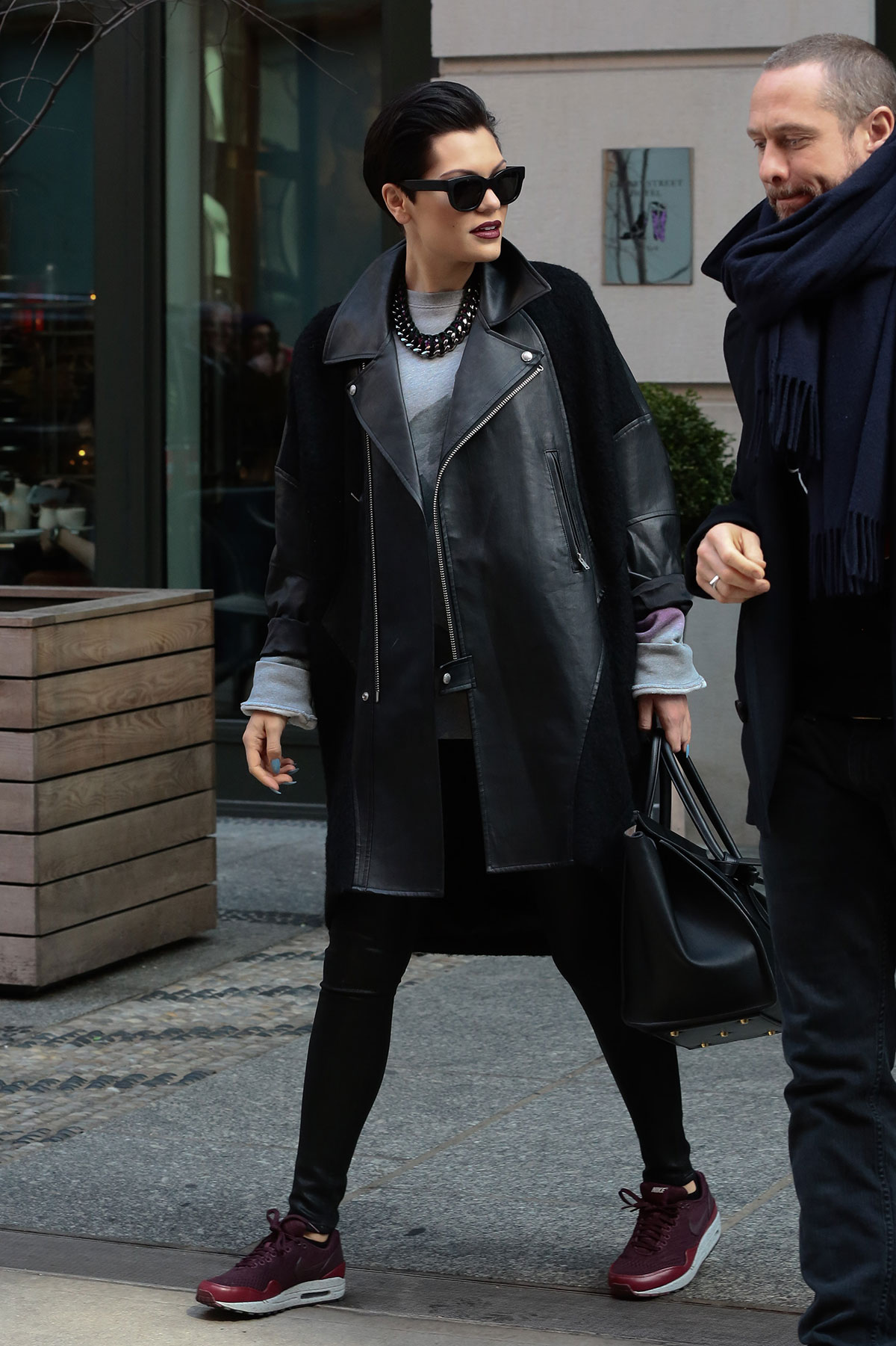 Jessie J Leaves her hotel in NYC