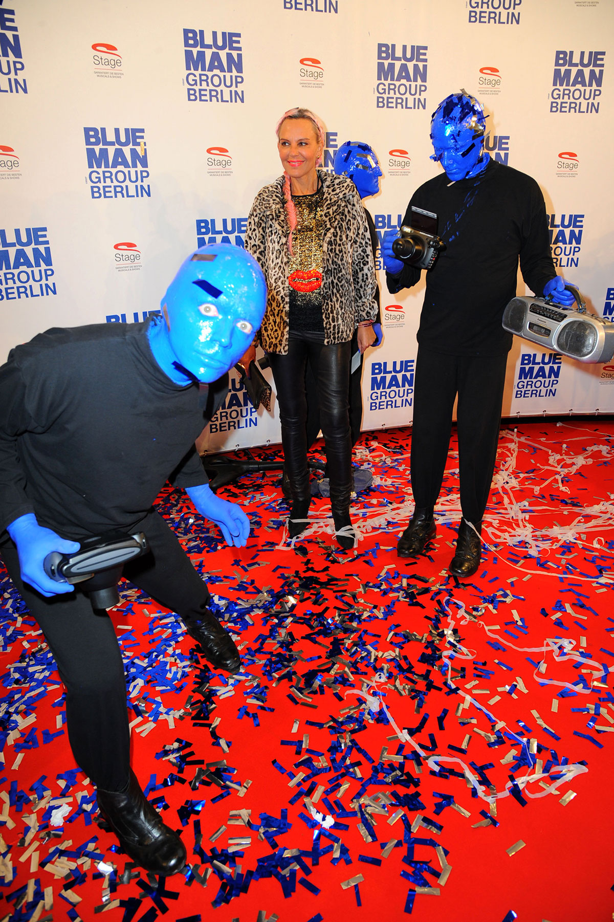Natascha Ochsenknecht attends Blue Man Group Premiere