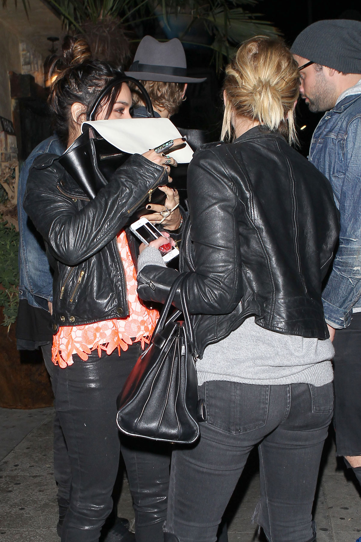 Ashley Benson & Vanessa Hudgens at El Compadre Restaurant