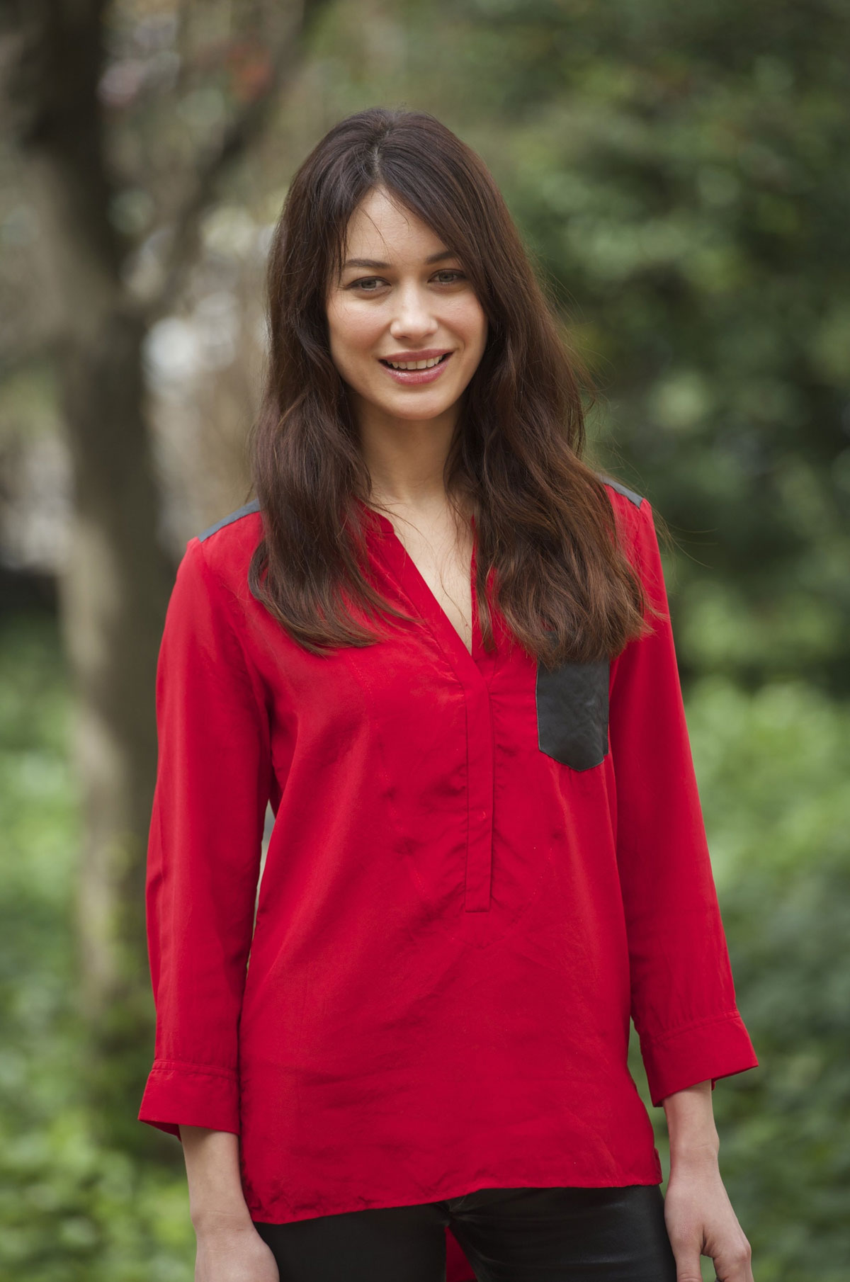 Olga Kurylenko attends A Perfect Day photocall
