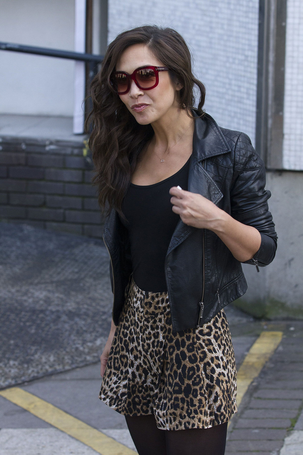 Myleene Klass seen leaving the ITV studios