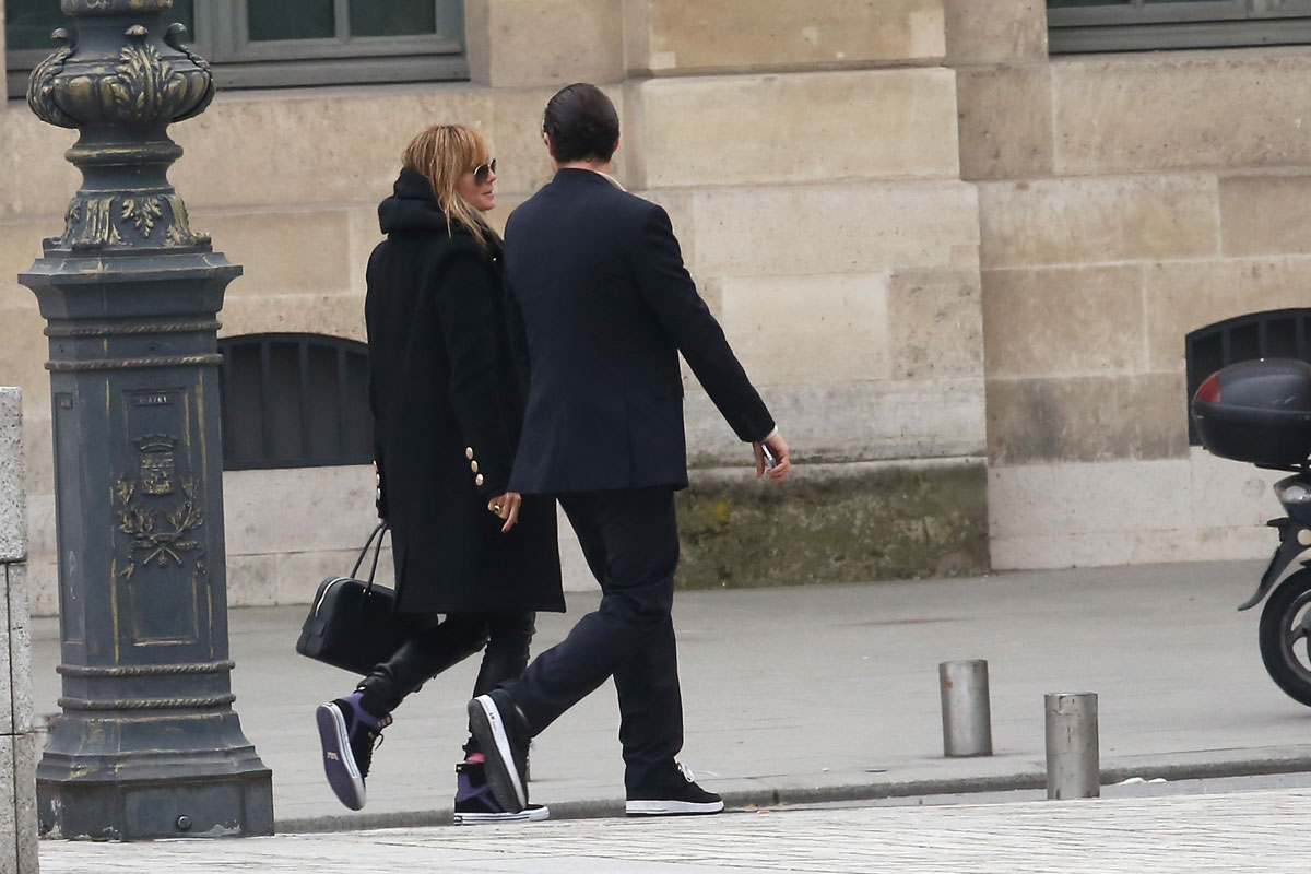 Heidi Klum visiting Paris