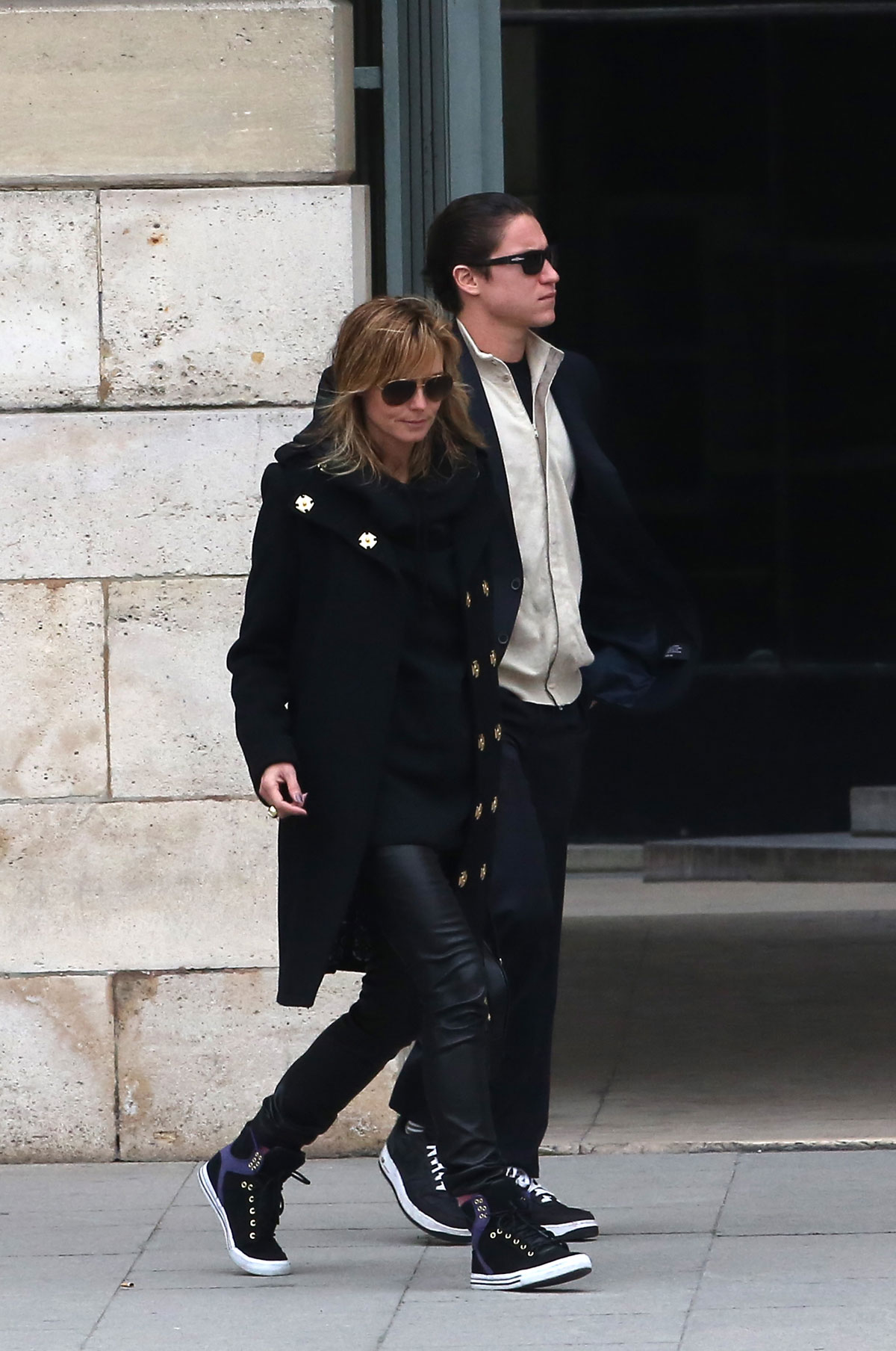 Heidi Klum visiting Paris