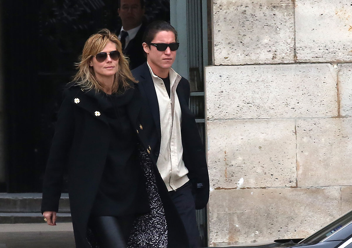 Heidi Klum visiting Paris