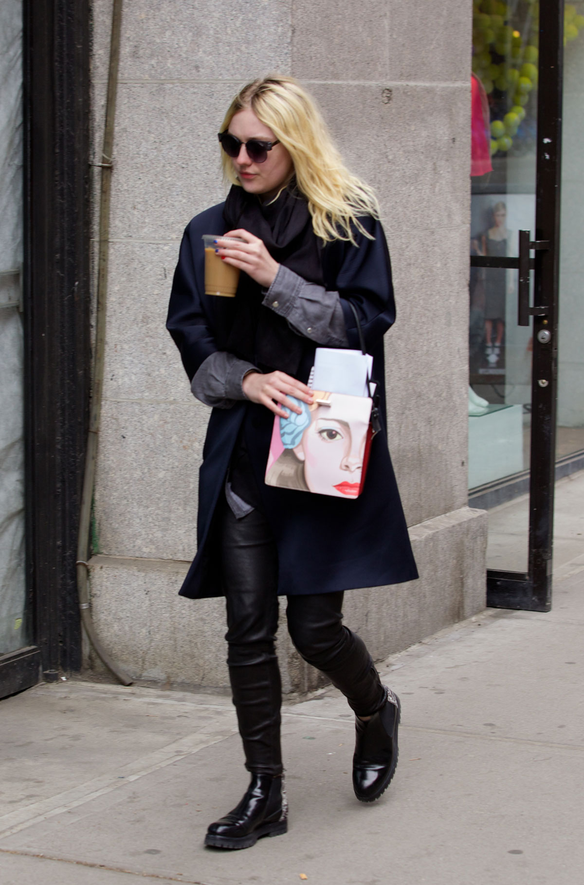 Dakota Fanning out in NYC