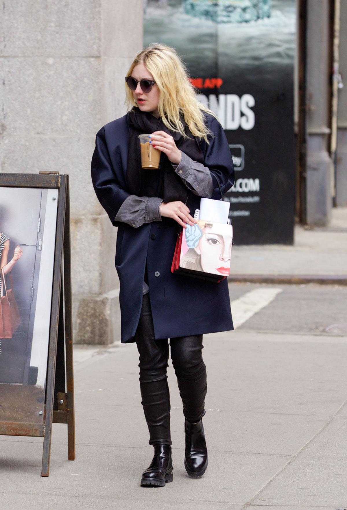 Dakota Fanning out in NYC