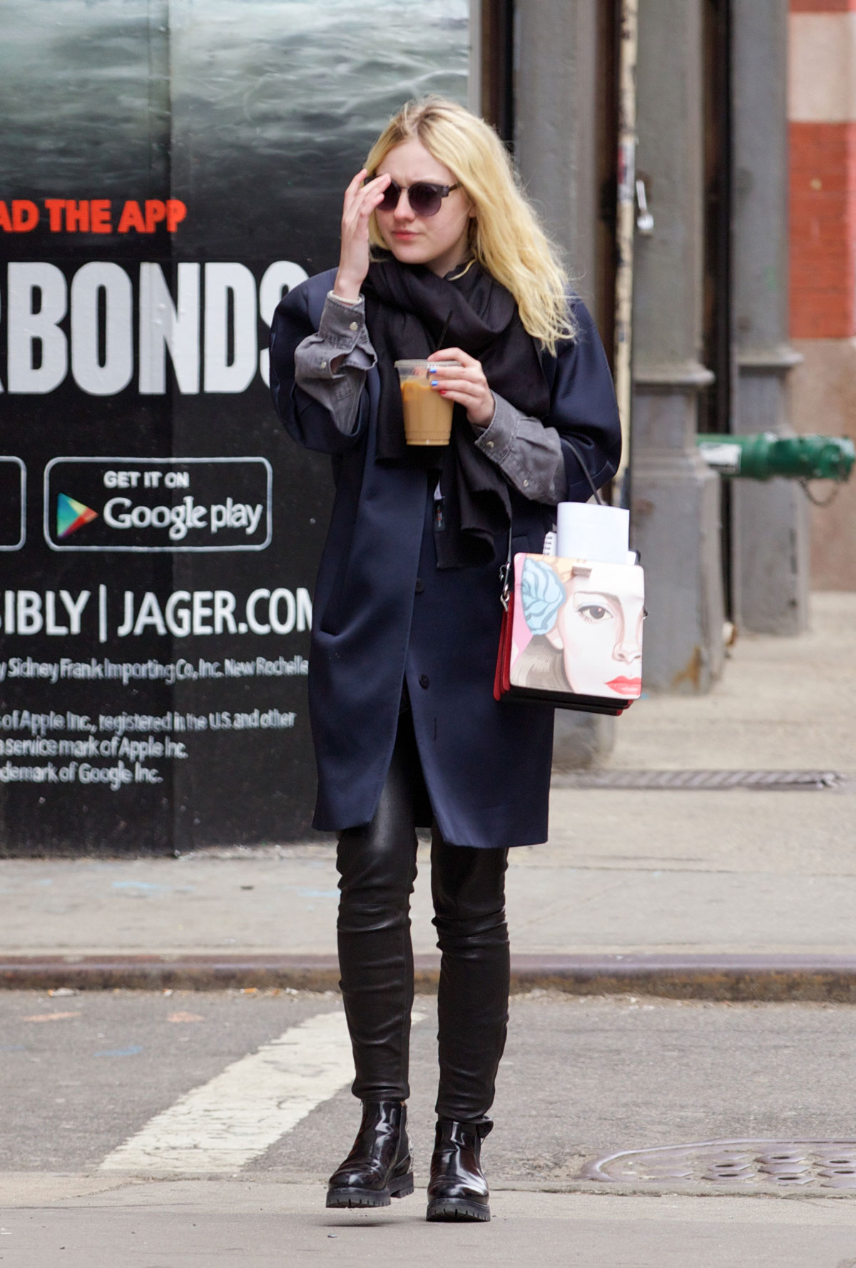 Dakota Fanning out in NYC