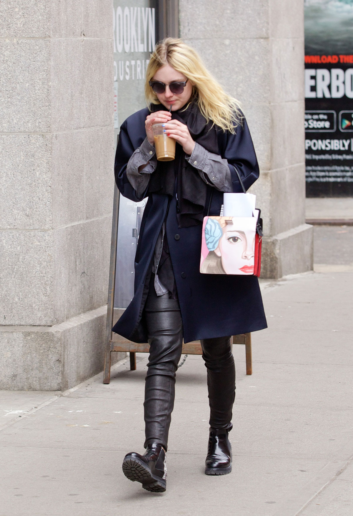 Dakota Fanning out in NYC