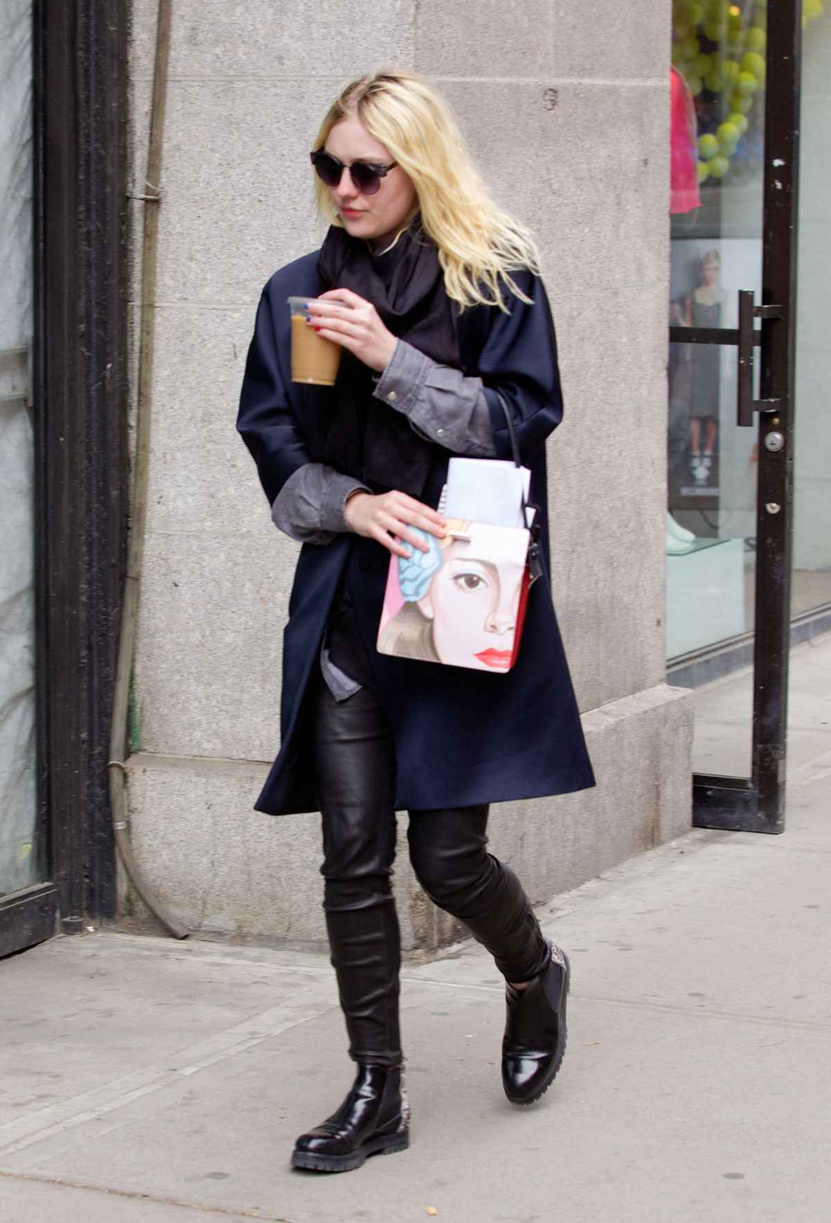 Dakota Fanning out in NYC