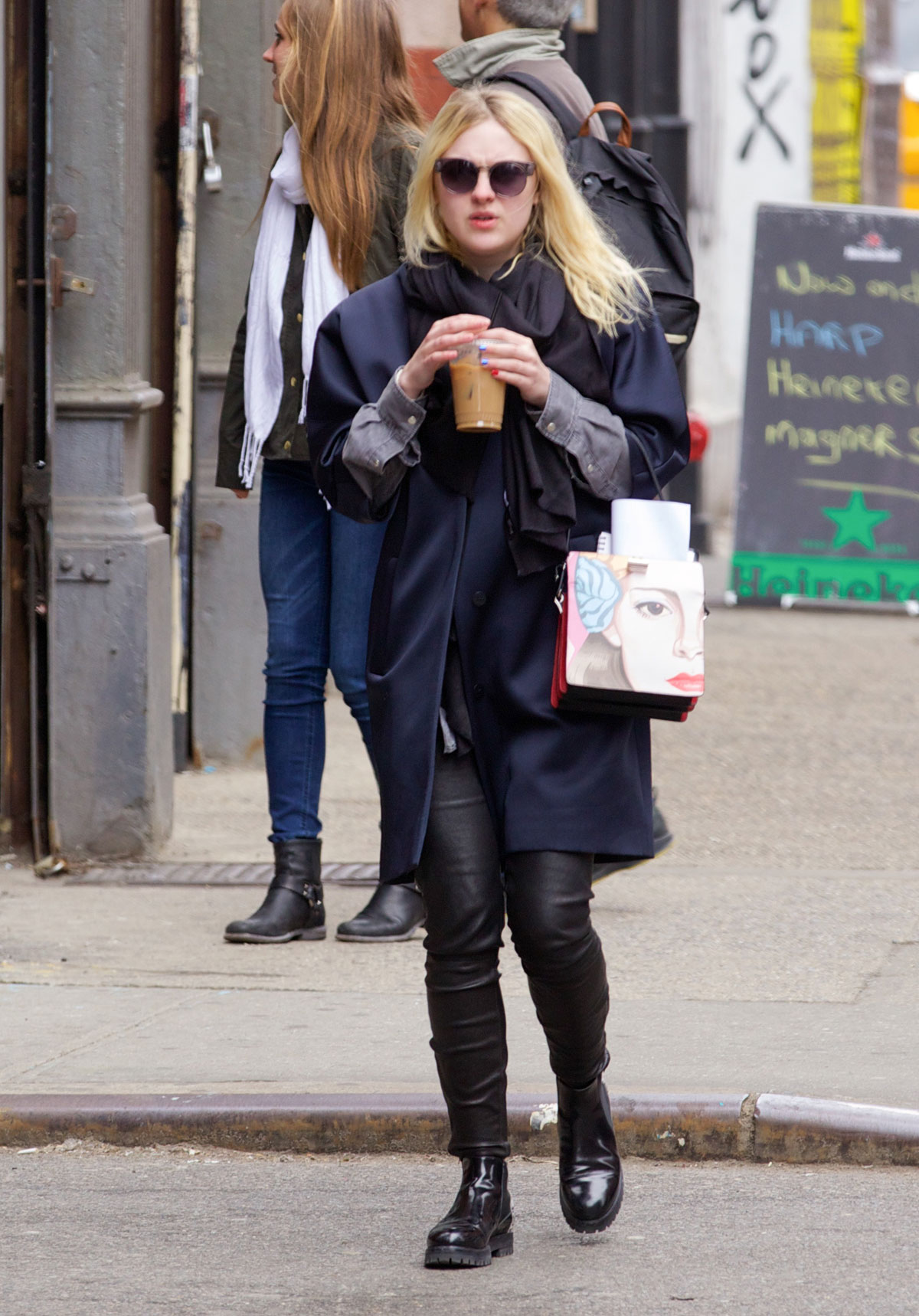 Dakota Fanning out in NYC