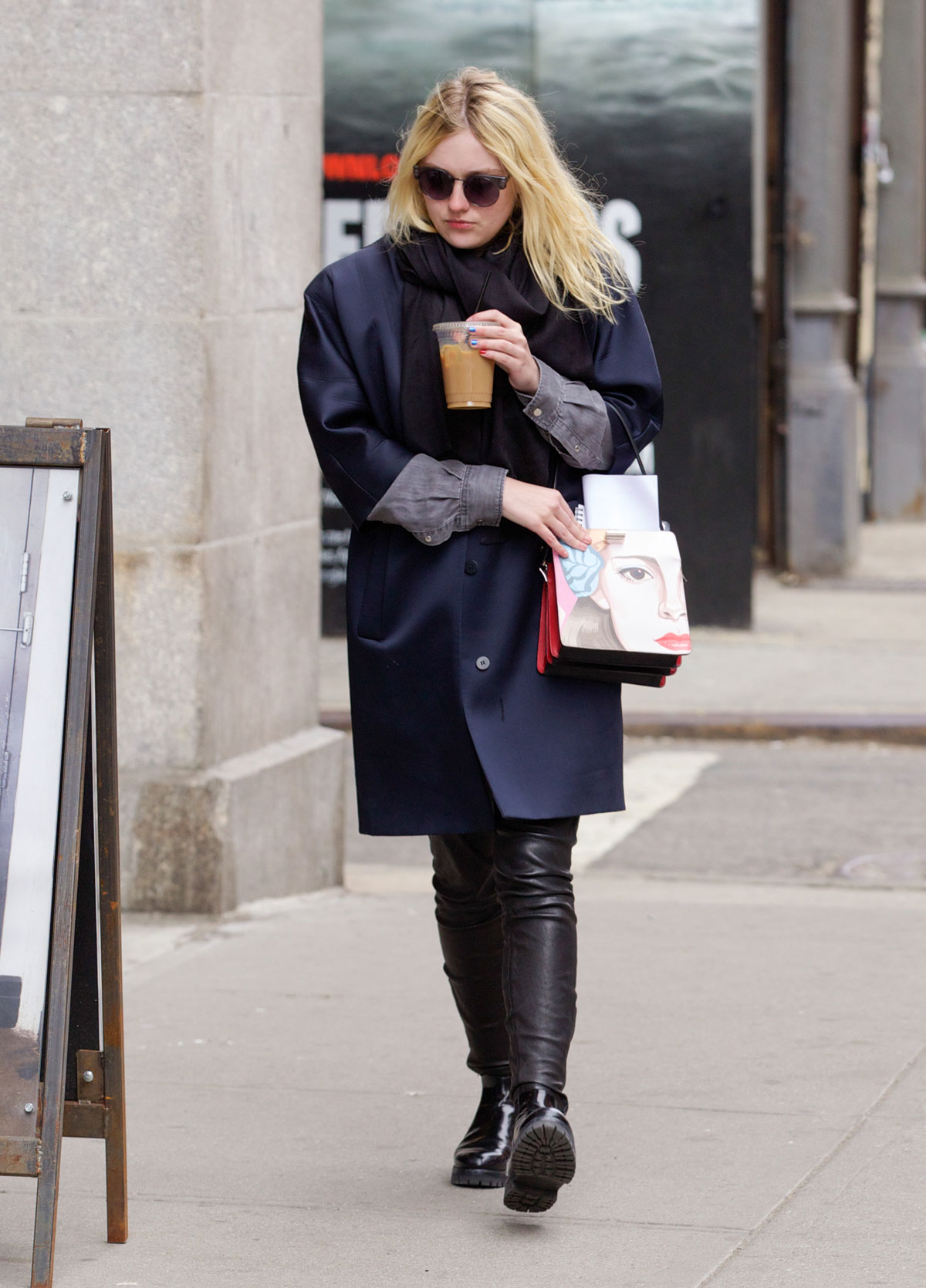 Dakota Fanning out in NYC