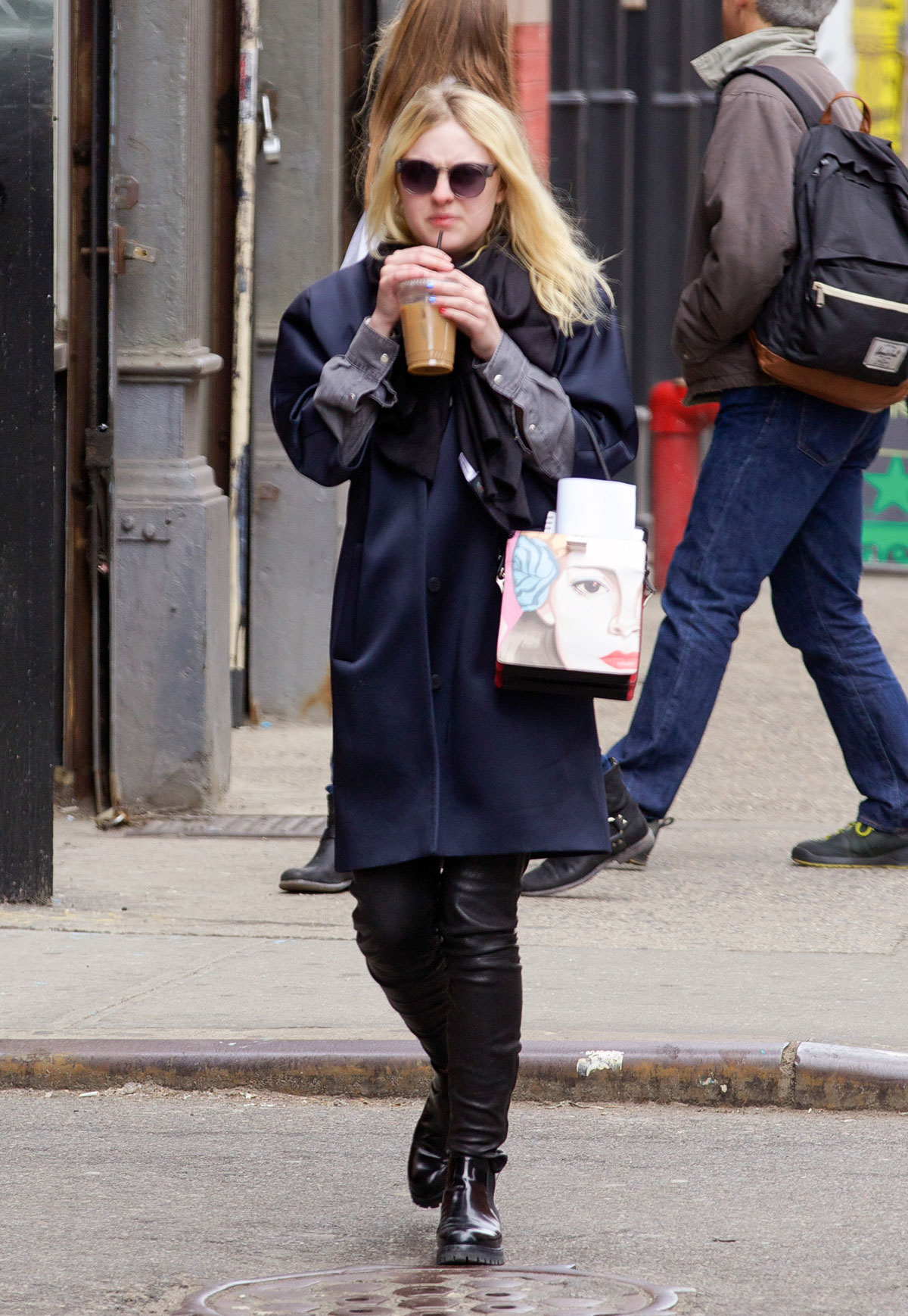 Dakota Fanning out in NYC