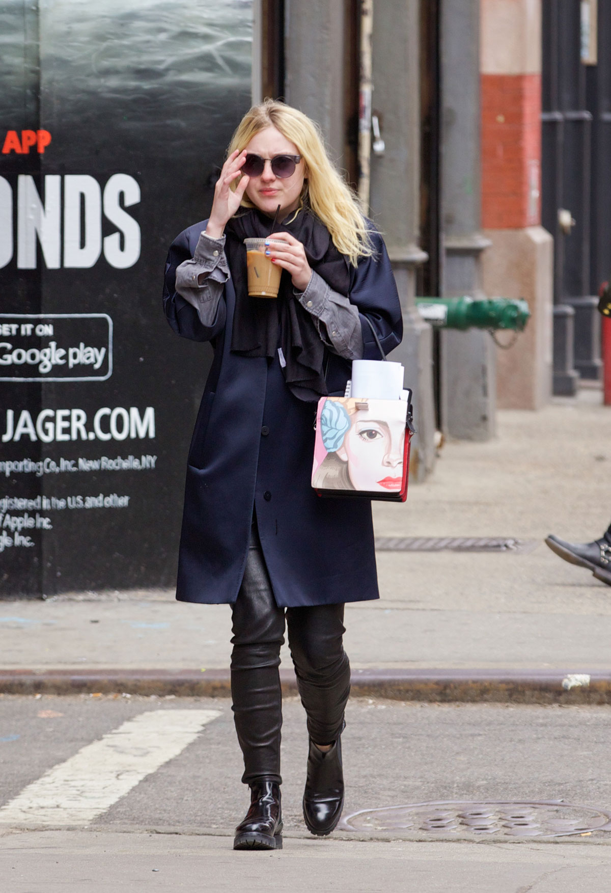 Dakota Fanning out in NYC