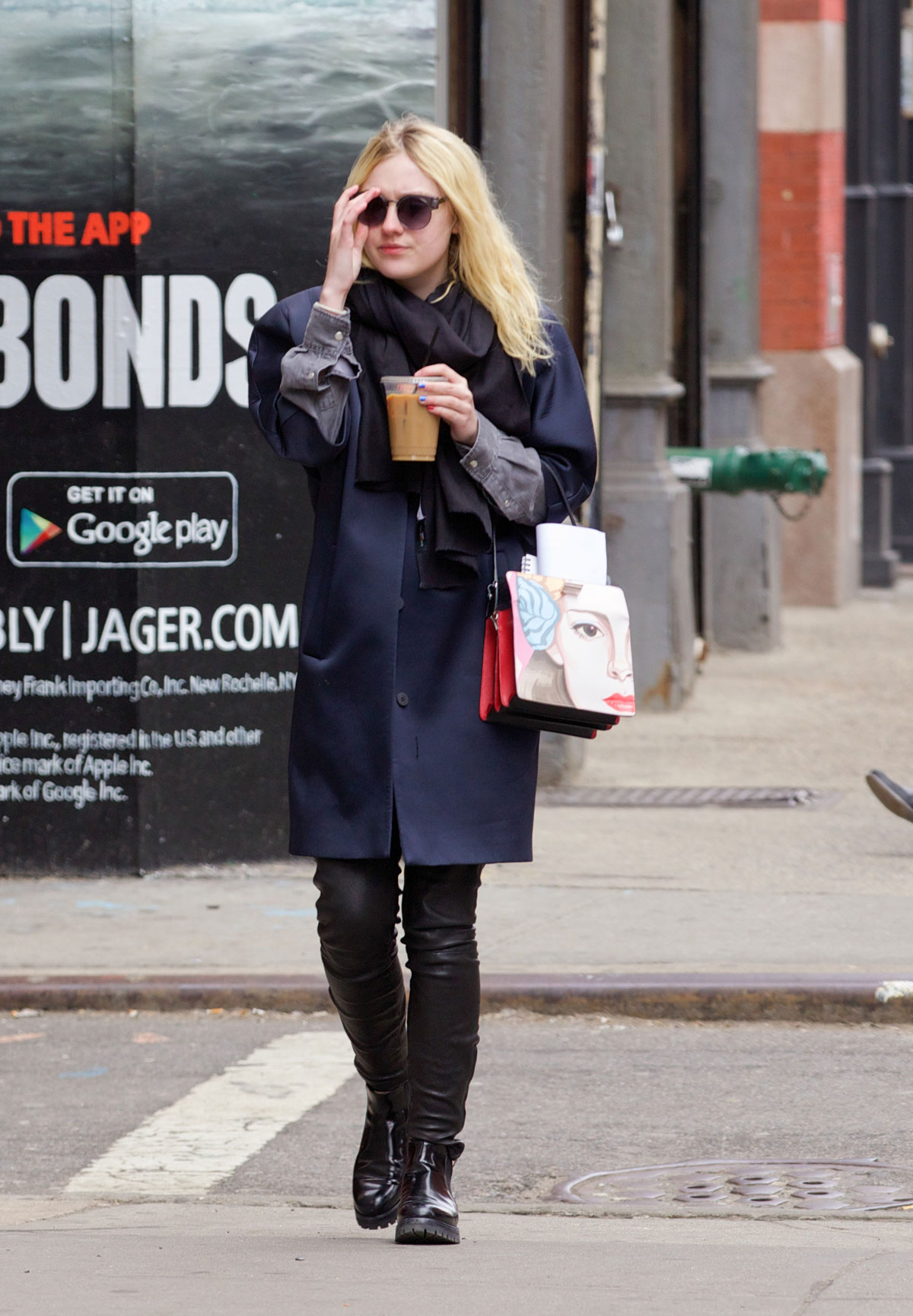 Dakota Fanning out in NYC