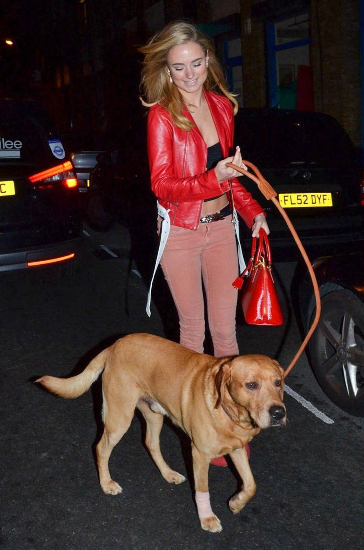 Kimberley Garner arrives at The Company of Dogs Pet Portrait Exhibition