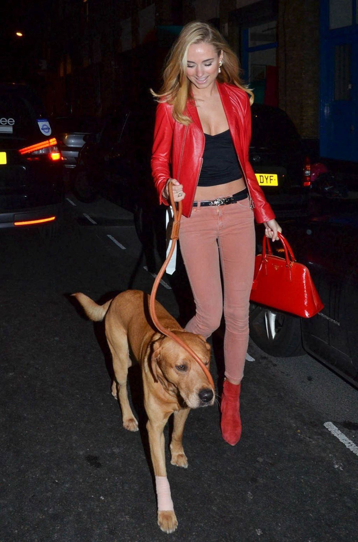 Kimberley Garner arrives at The Company of Dogs Pet Portrait Exhibition