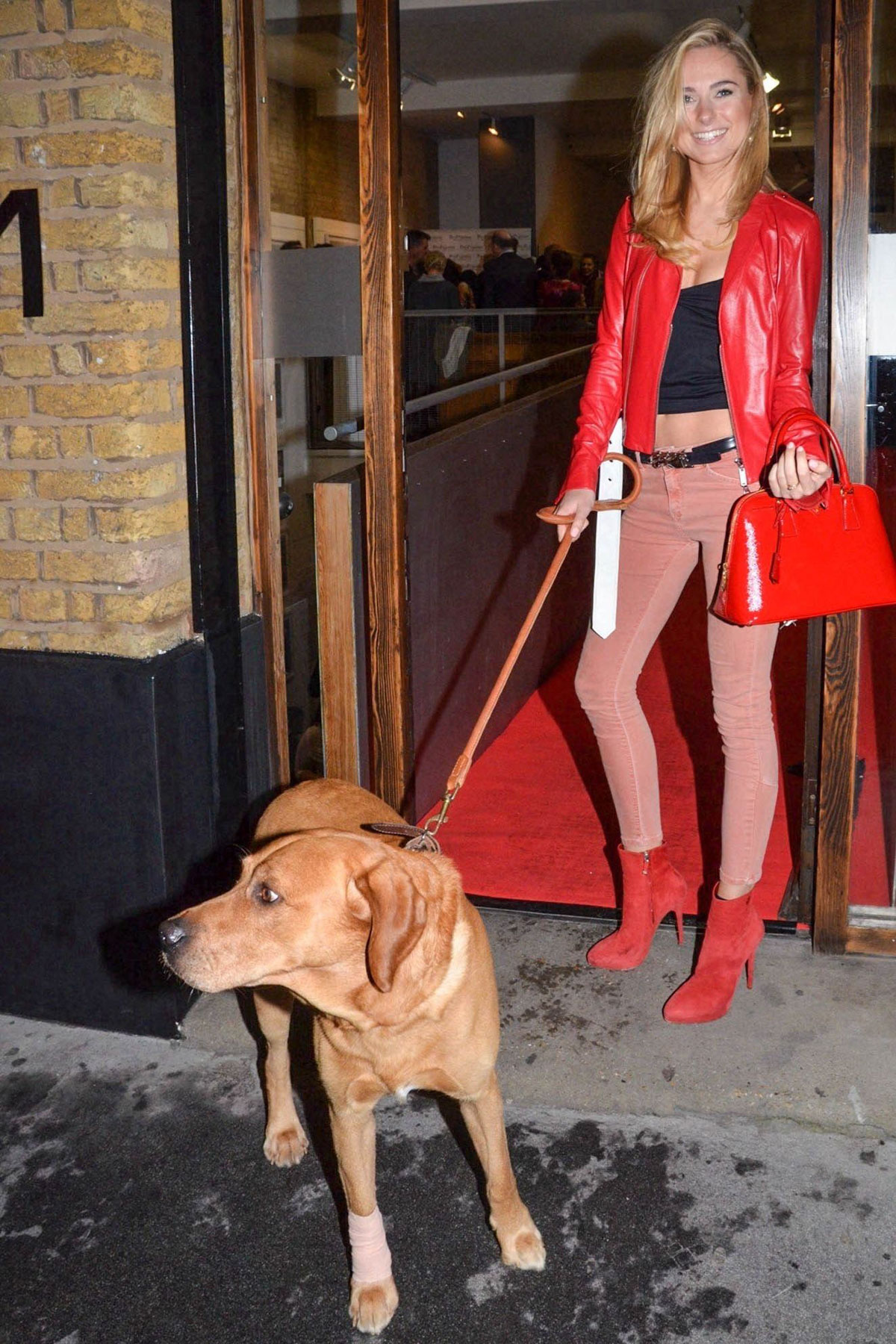 Kimberley Garner arrives at The Company of Dogs Pet Portrait Exhibition