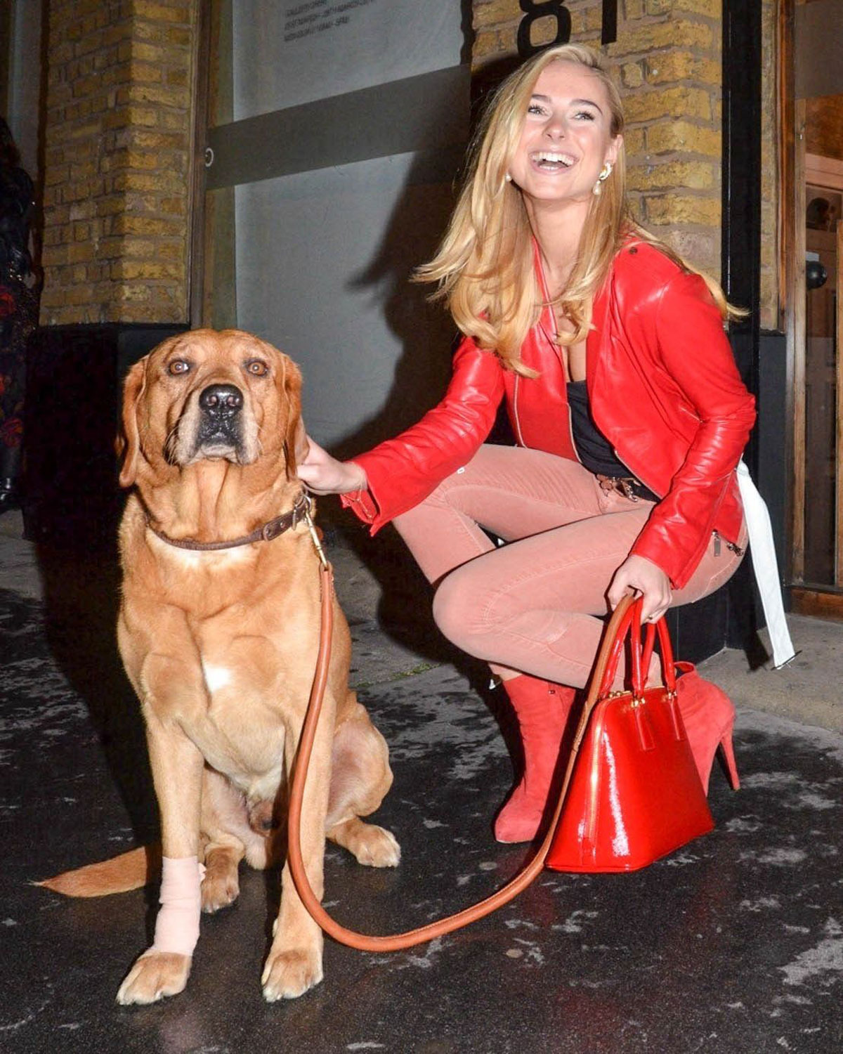 Kimberley Garner arrives at The Company of Dogs Pet Portrait Exhibition