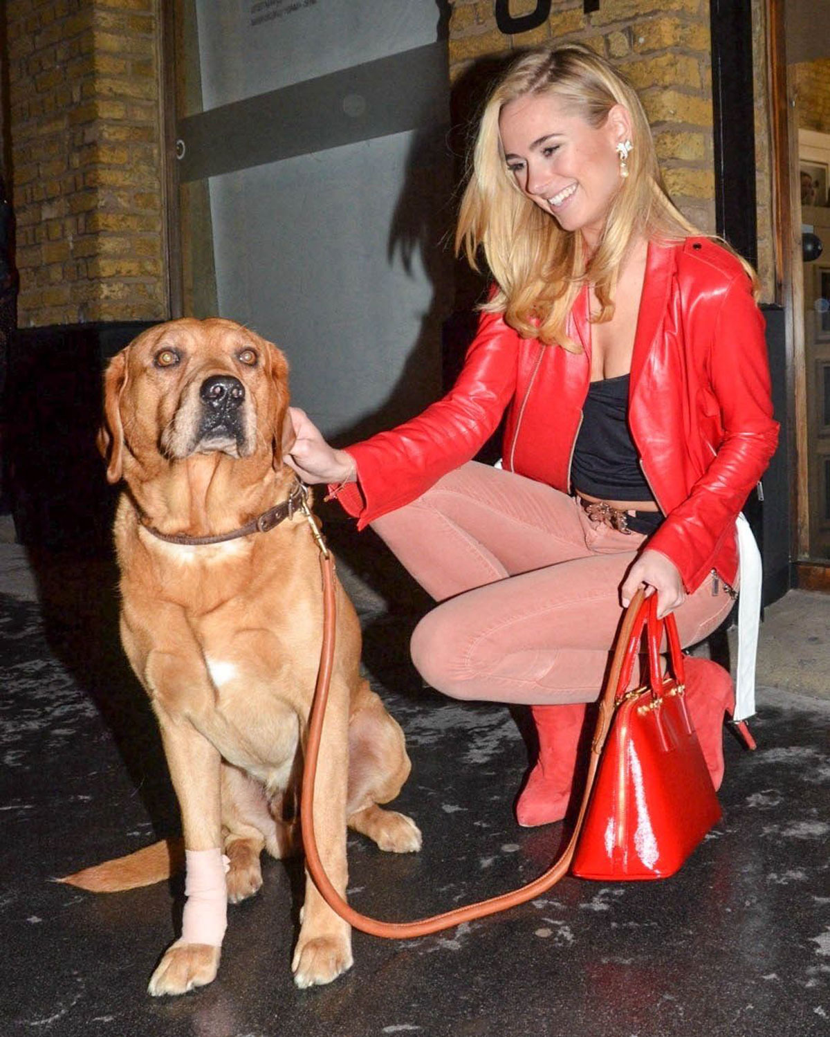 Kimberley Garner arrives at The Company of Dogs Pet Portrait Exhibition