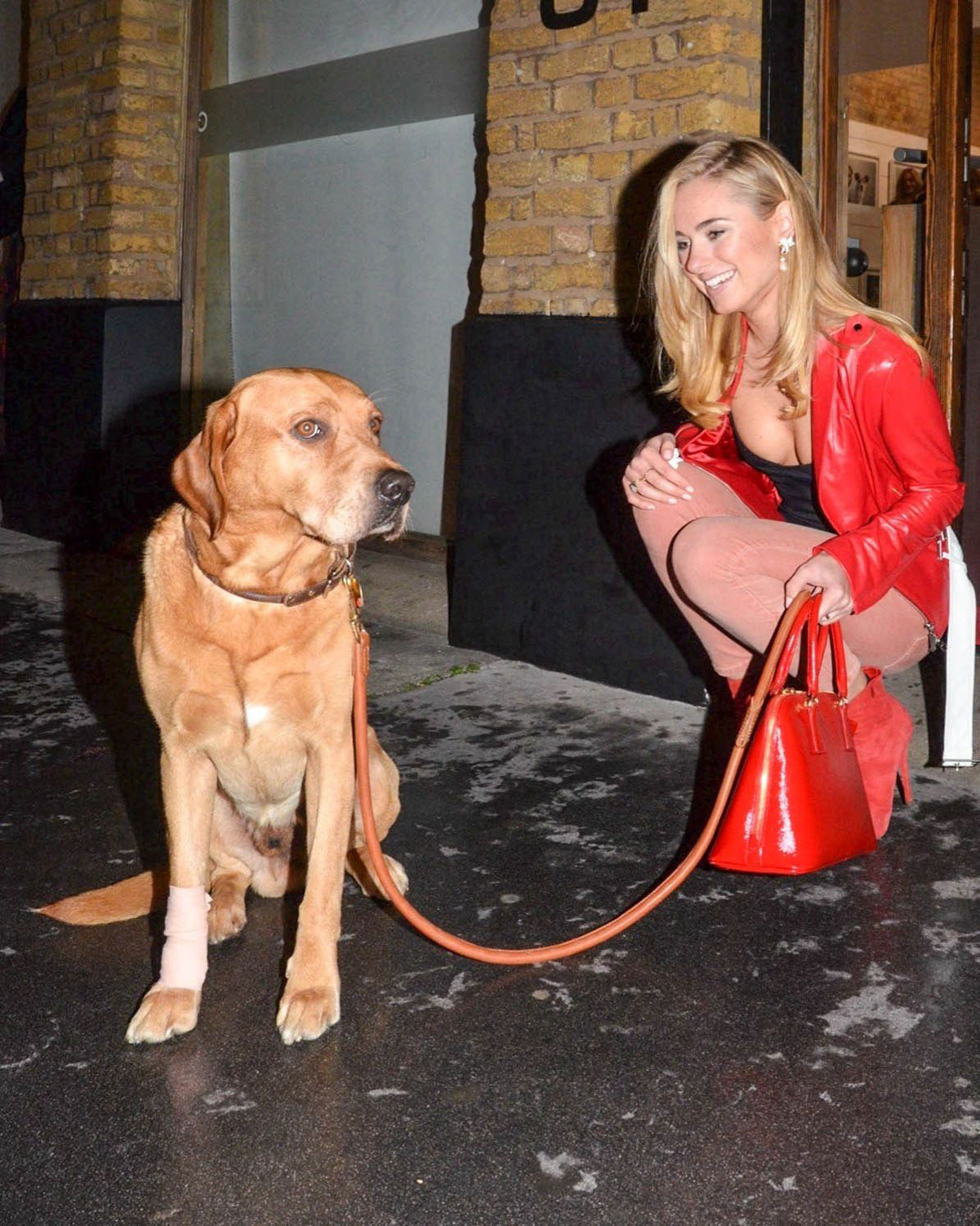 Kimberley Garner arrives at The Company of Dogs Pet Portrait Exhibition