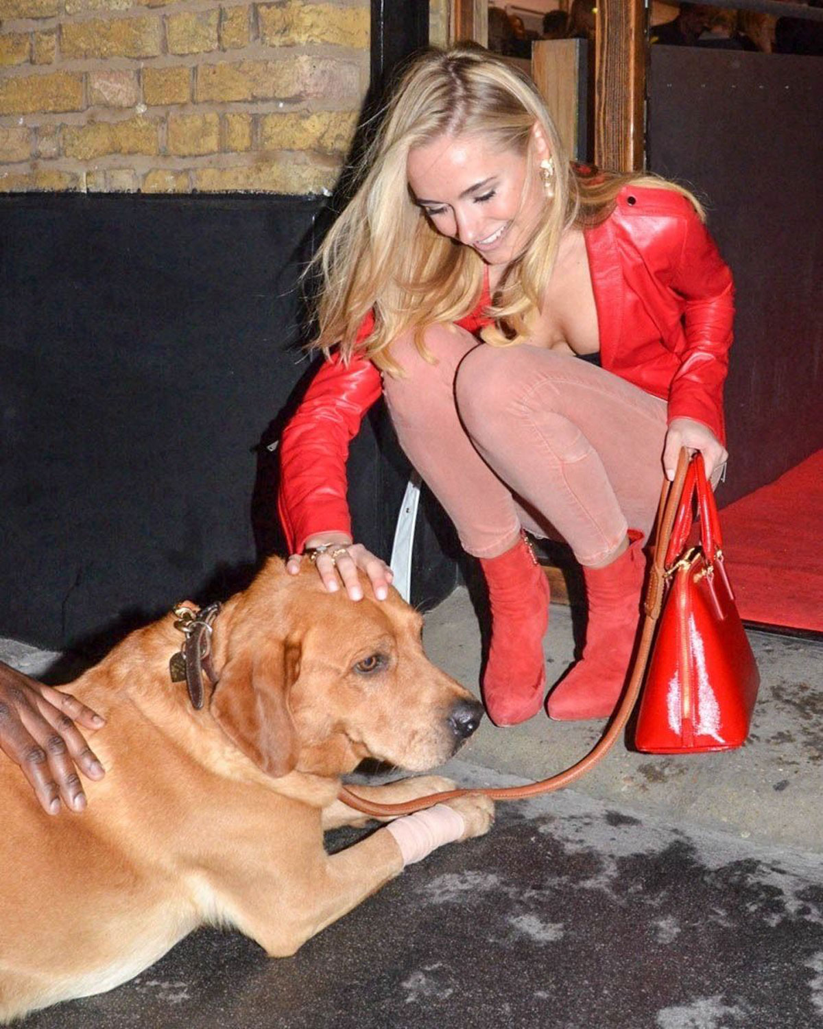 Kimberley Garner arrives at The Company of Dogs Pet Portrait Exhibition