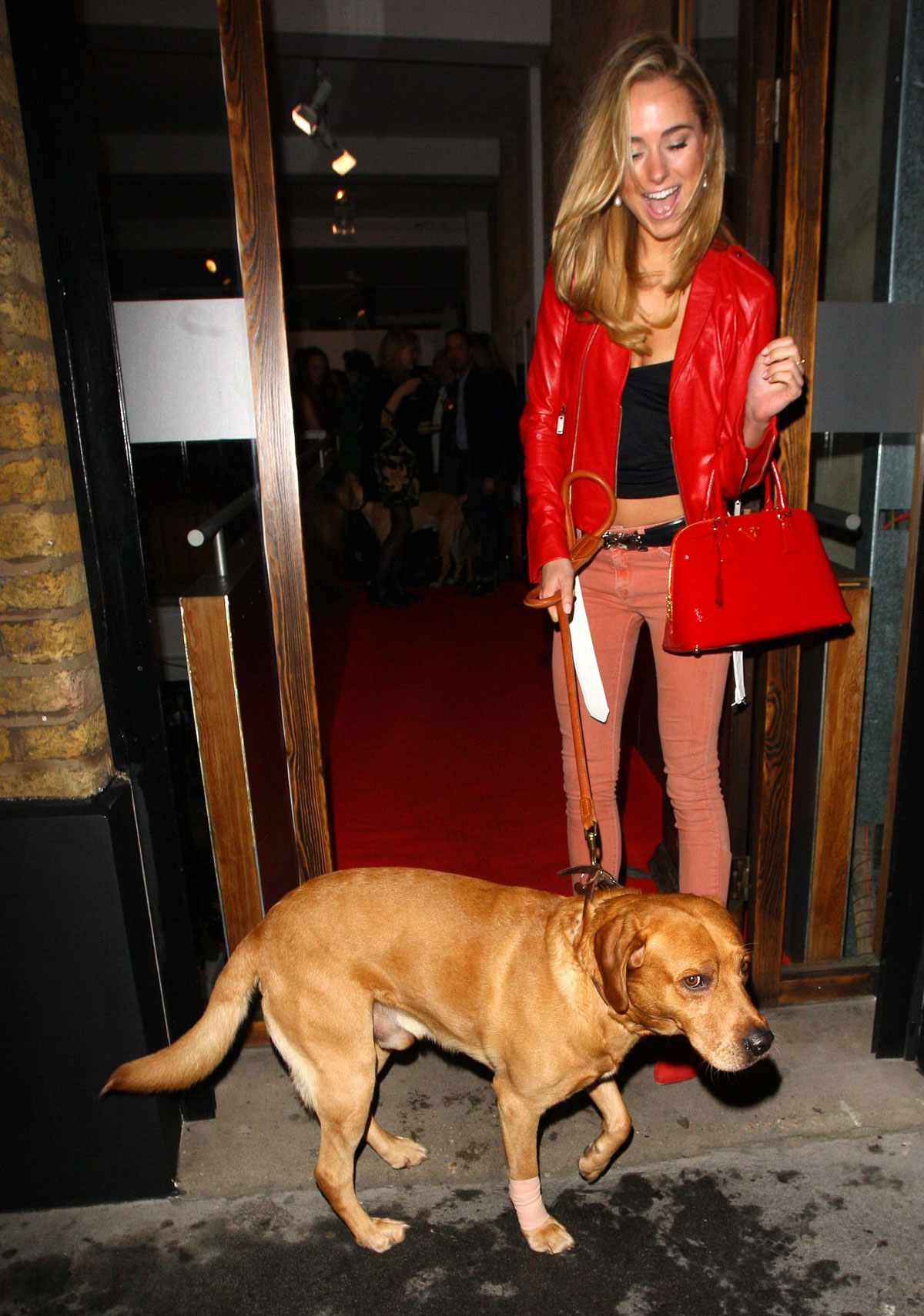 Kimberley Garner arrives at The Company of Dogs Pet Portrait Exhibition