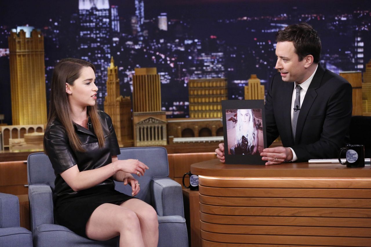 Emilia Clarke at The Tonight Show With Jimmy Fallon