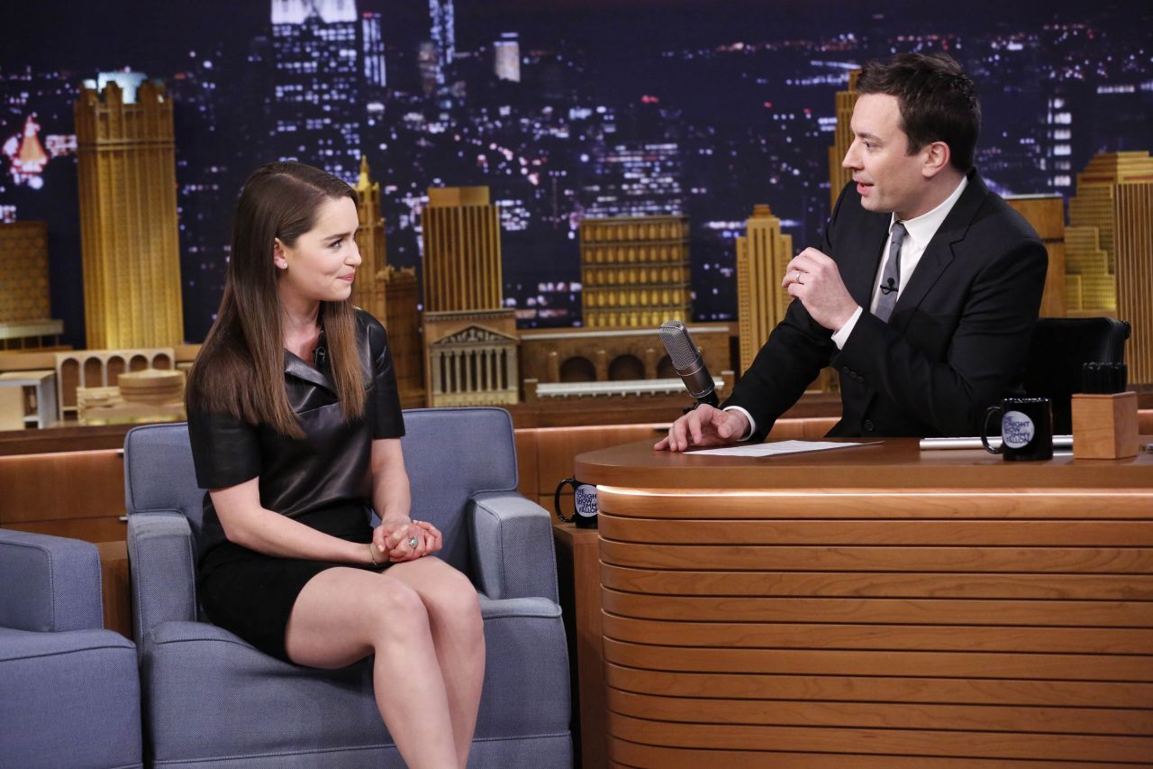 Emilia Clarke at The Tonight Show With Jimmy Fallon