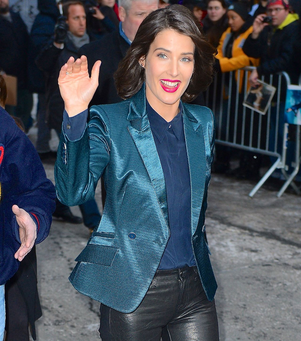 Cobie Smulders at Late Show with David Letterman