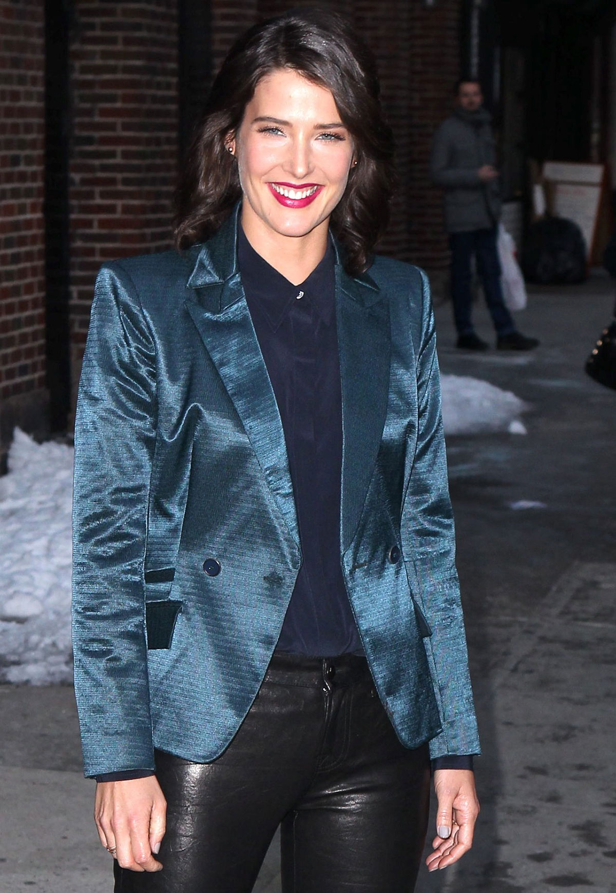 Cobie Smulders at Late Show with David Letterman