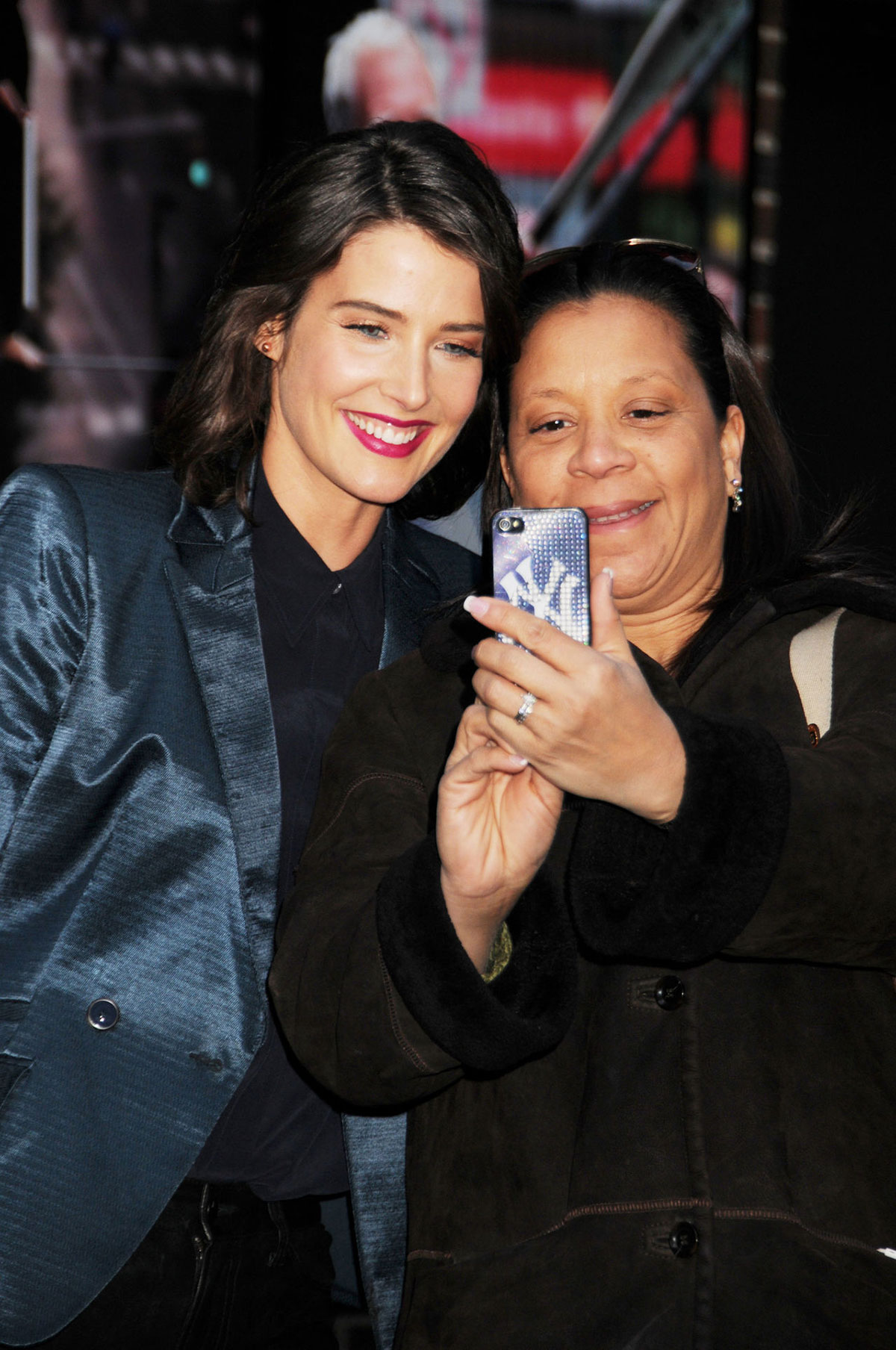 Cobie Smulders at Late Show with David Letterman