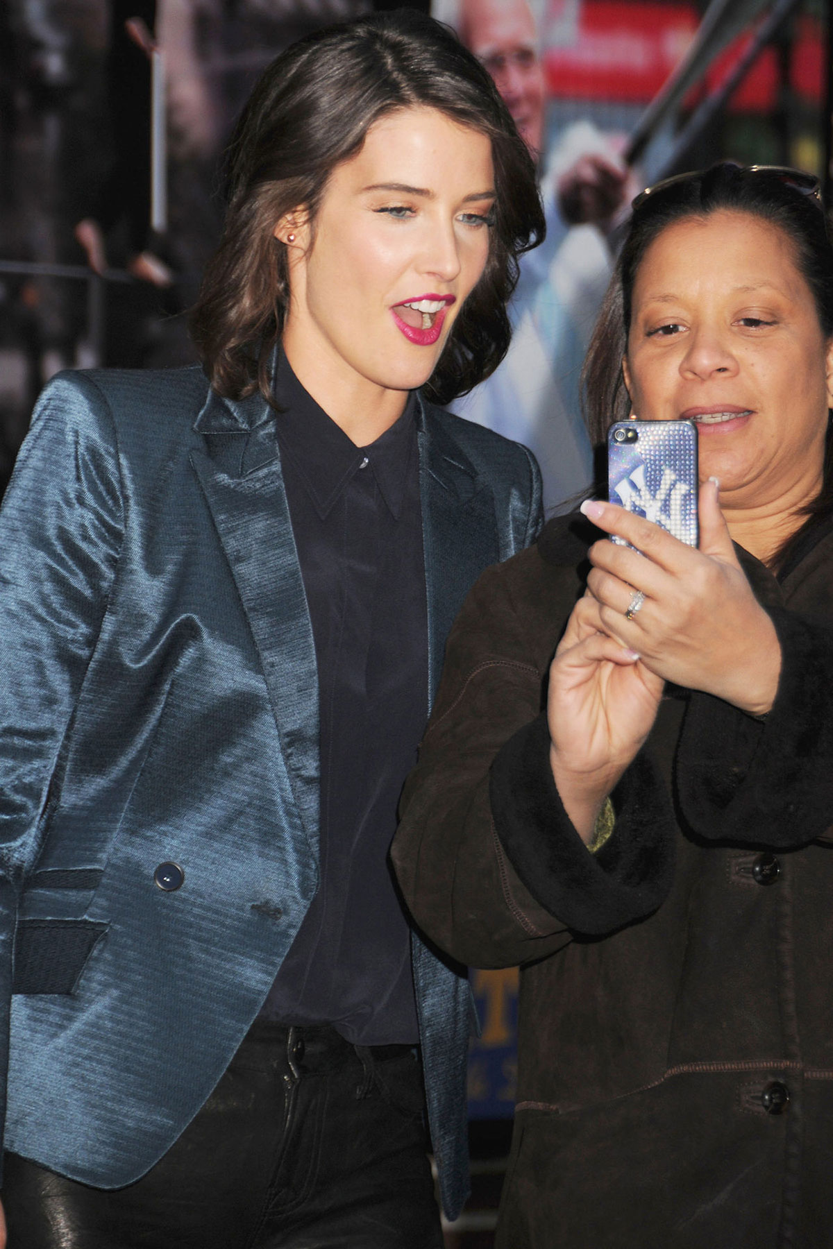 Cobie Smulders at Late Show with David Letterman