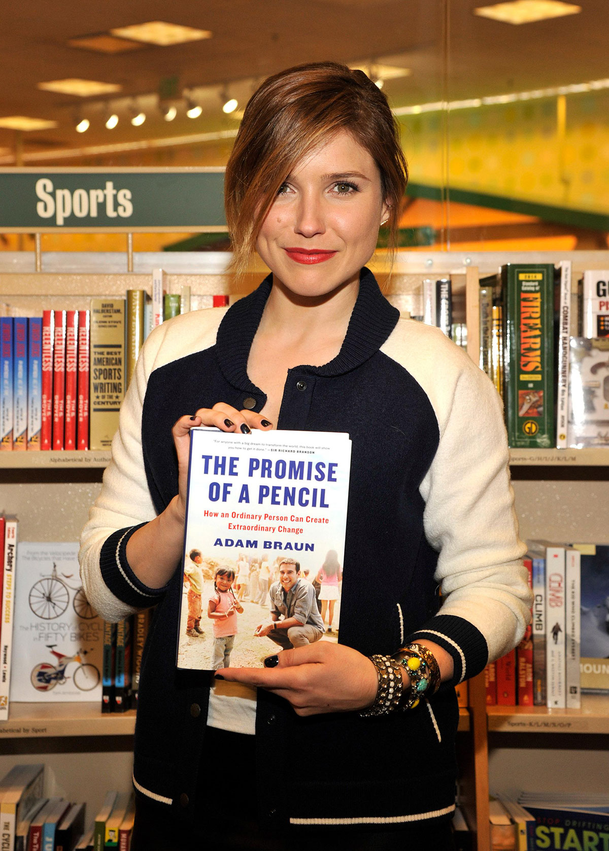 Sophia Bush at Adam Braun’s book signing