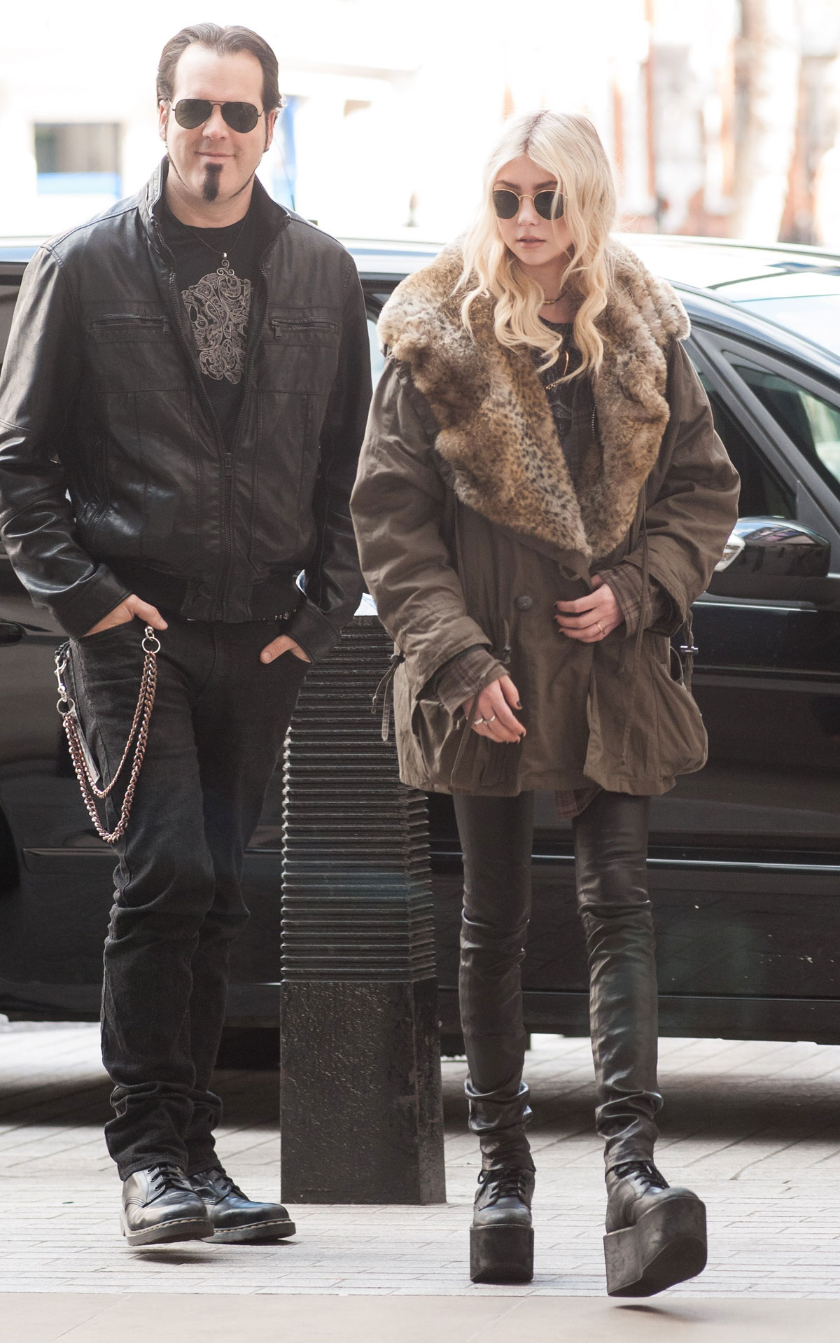 Taylor Momsen leaves BBC Radio 1 studios