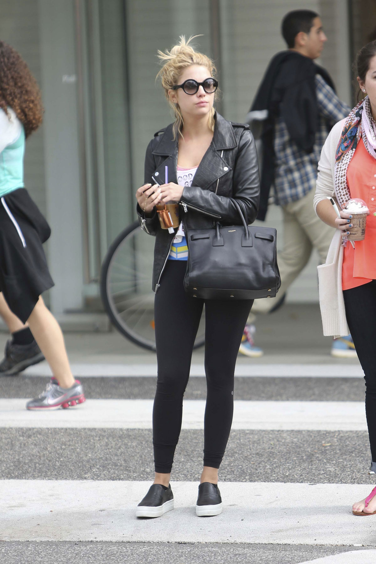 Ashley Benson at Coffee Bean & Tea Leaf