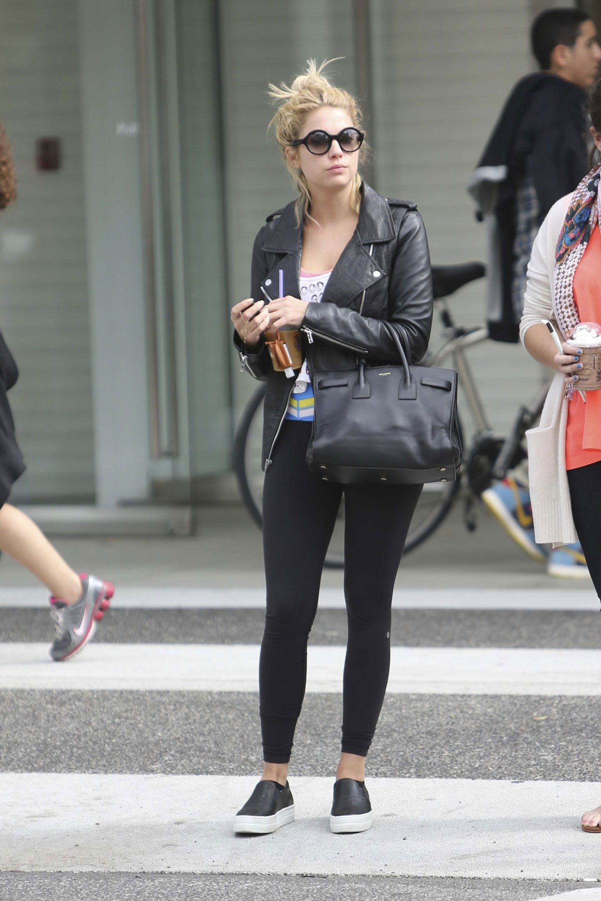 Ashley Benson at Coffee Bean & Tea Leaf