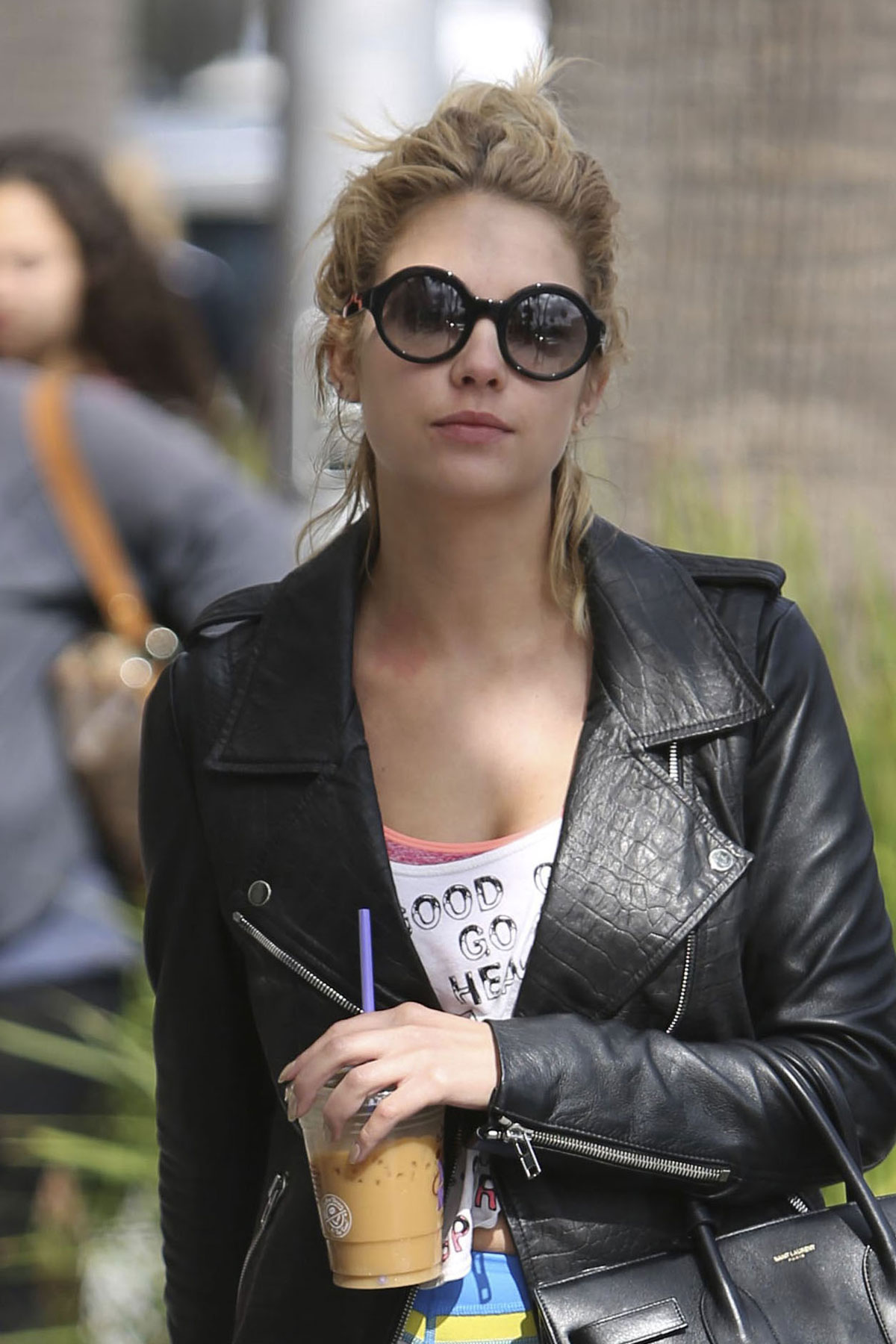 Ashley Benson at Coffee Bean & Tea Leaf