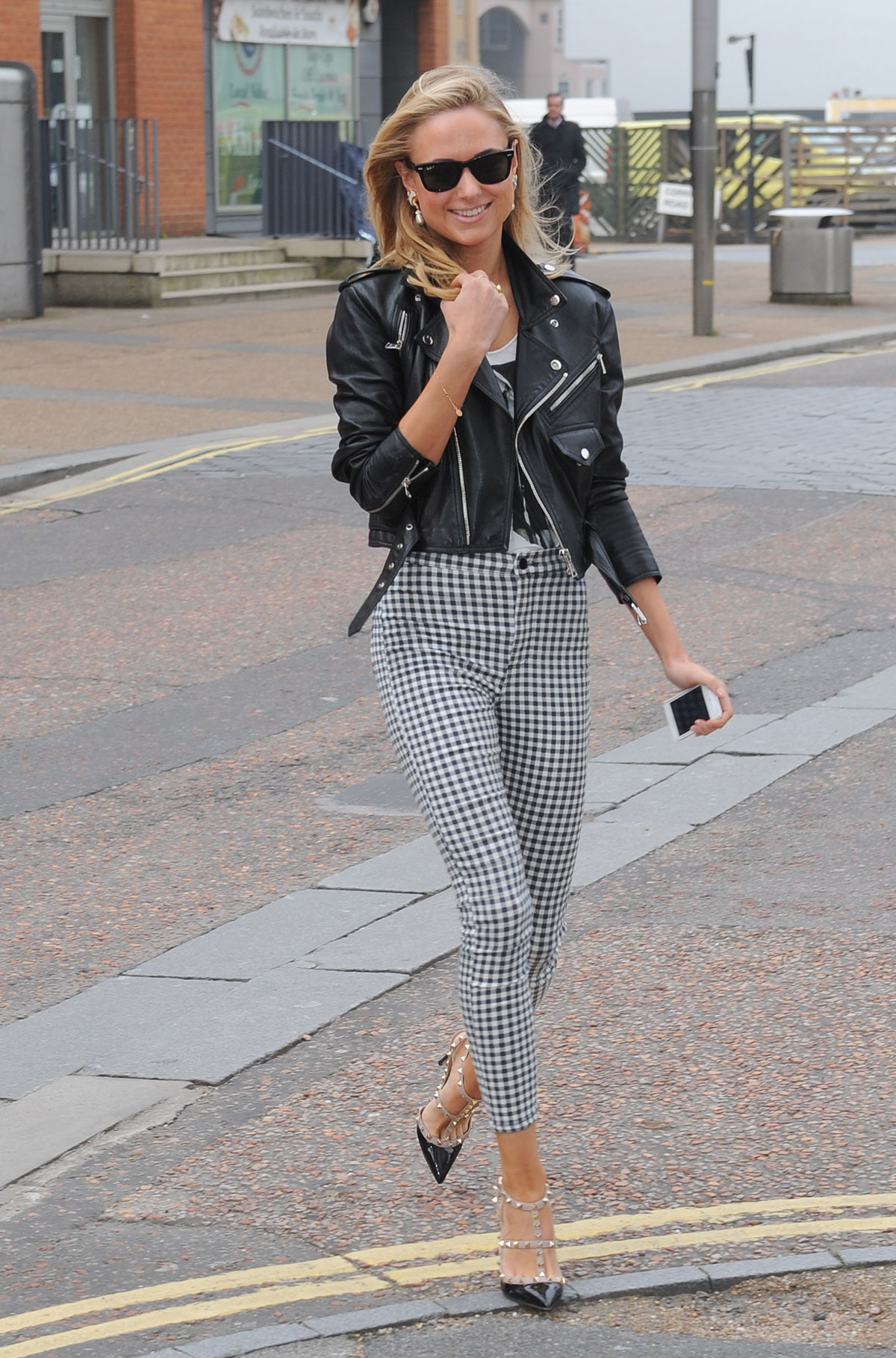 Kimberley Garner outside ITV Studios