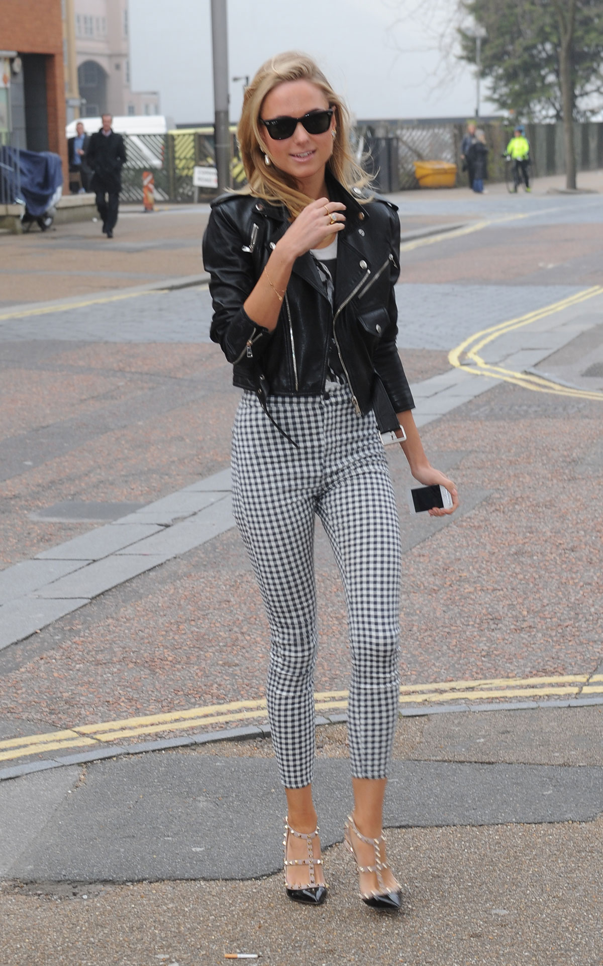 Kimberley Garner outside ITV Studios