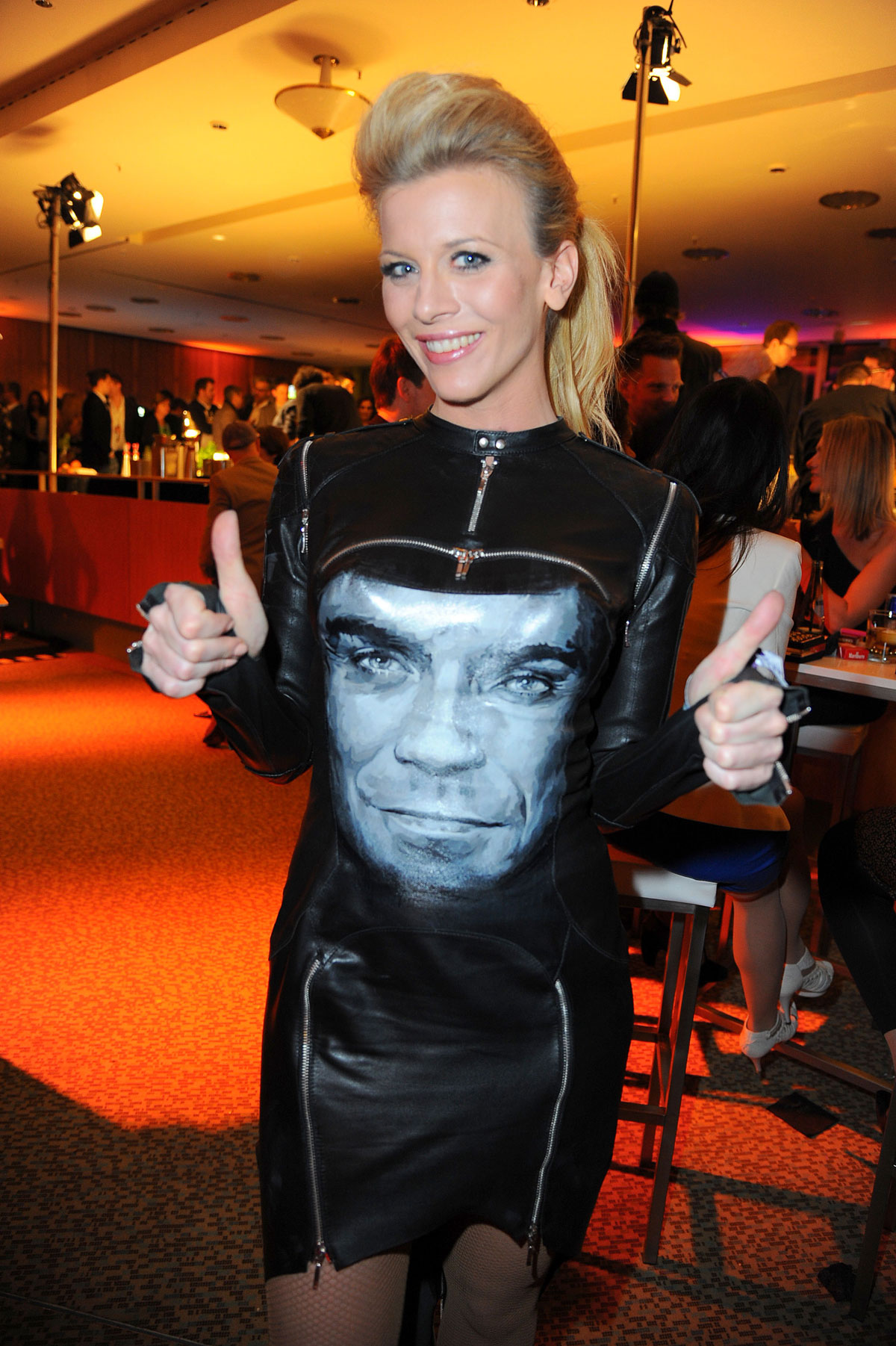 Eva Habermann attends the Echo award 2014