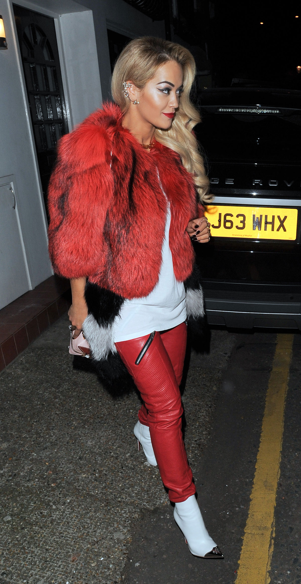 Rita Ora heads out to the Topshop party