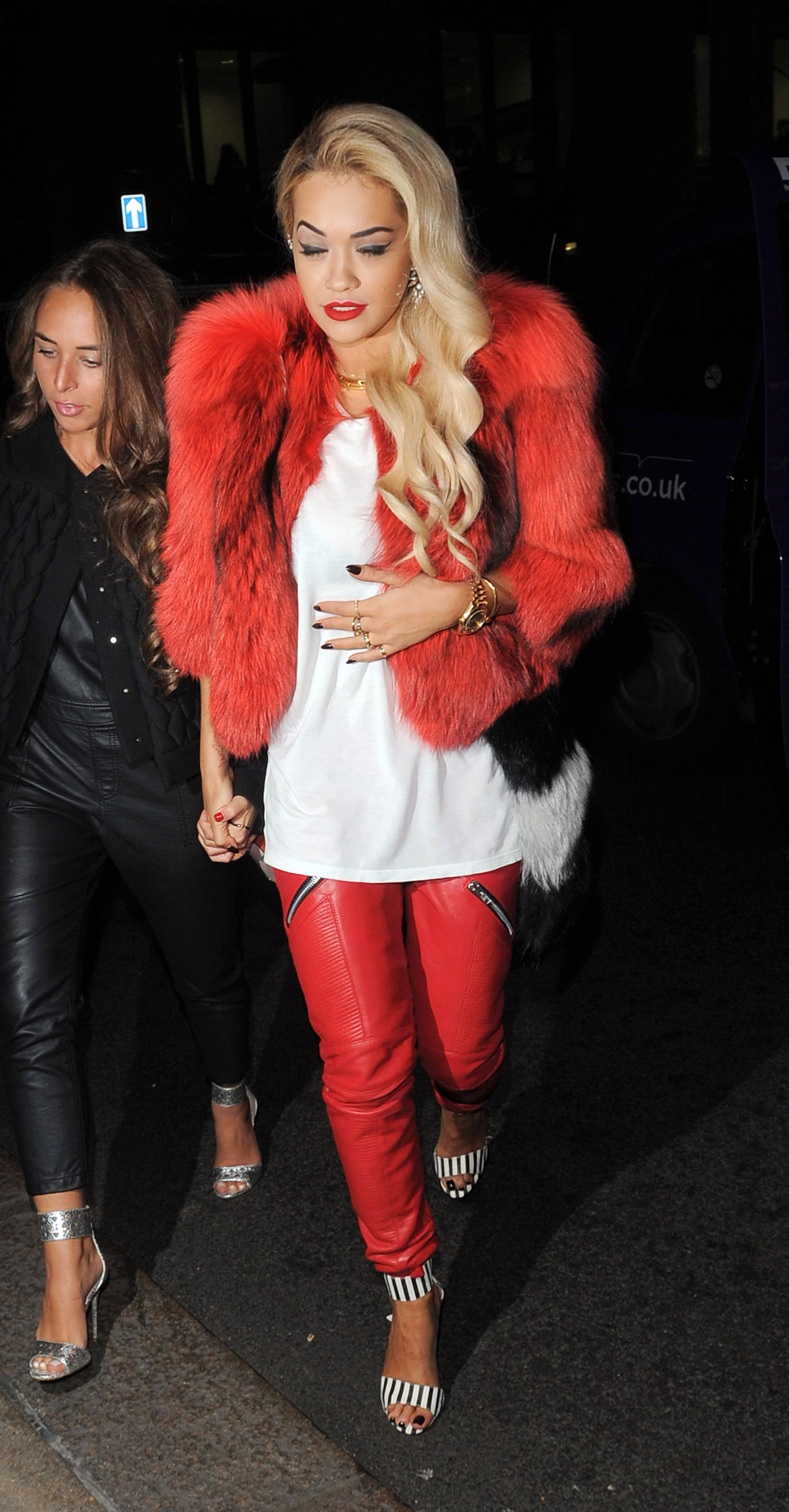 Rita Ora heads out to the Topshop party